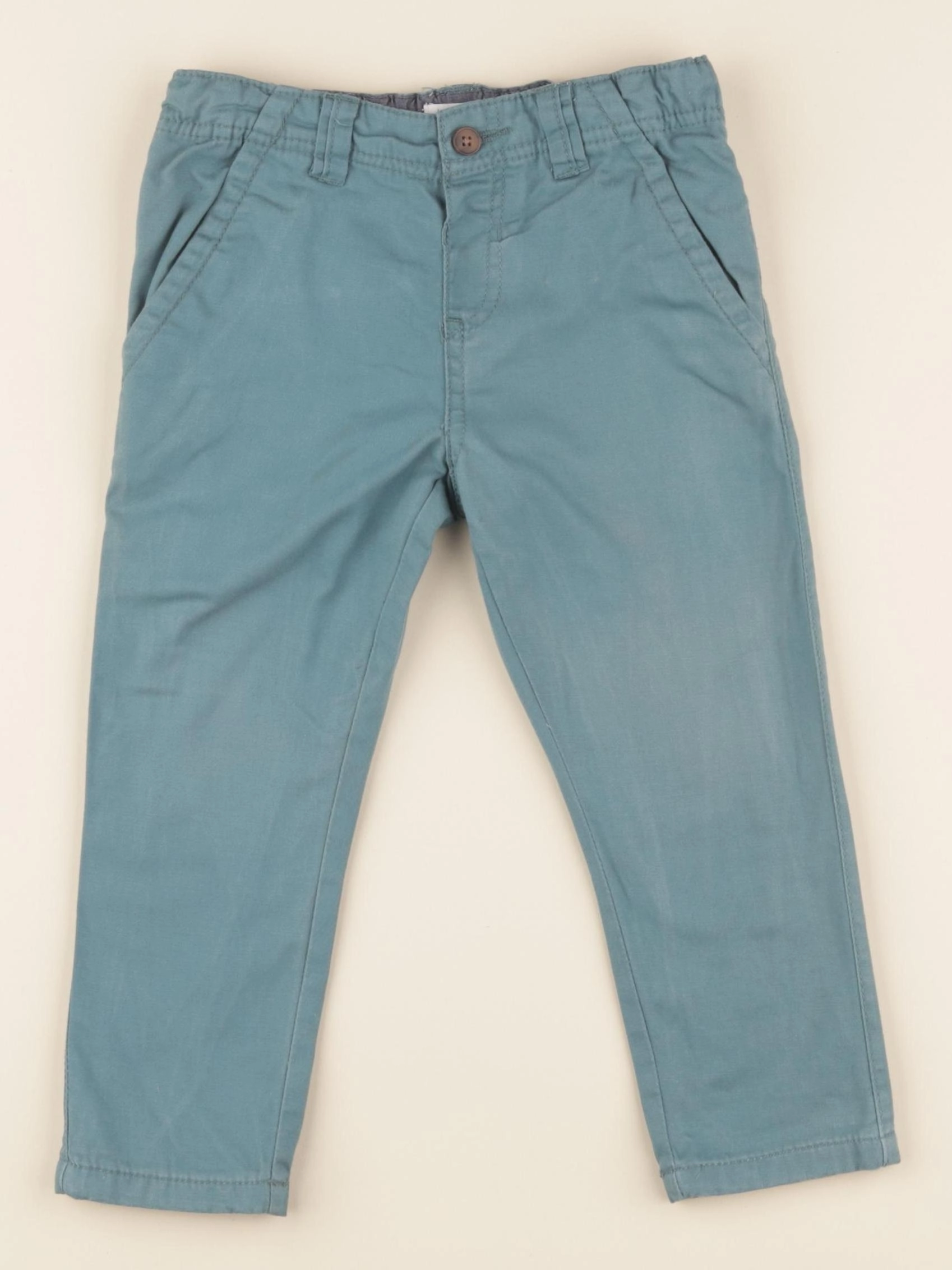 Boutchou - pantalon doublé vert - 24 mois