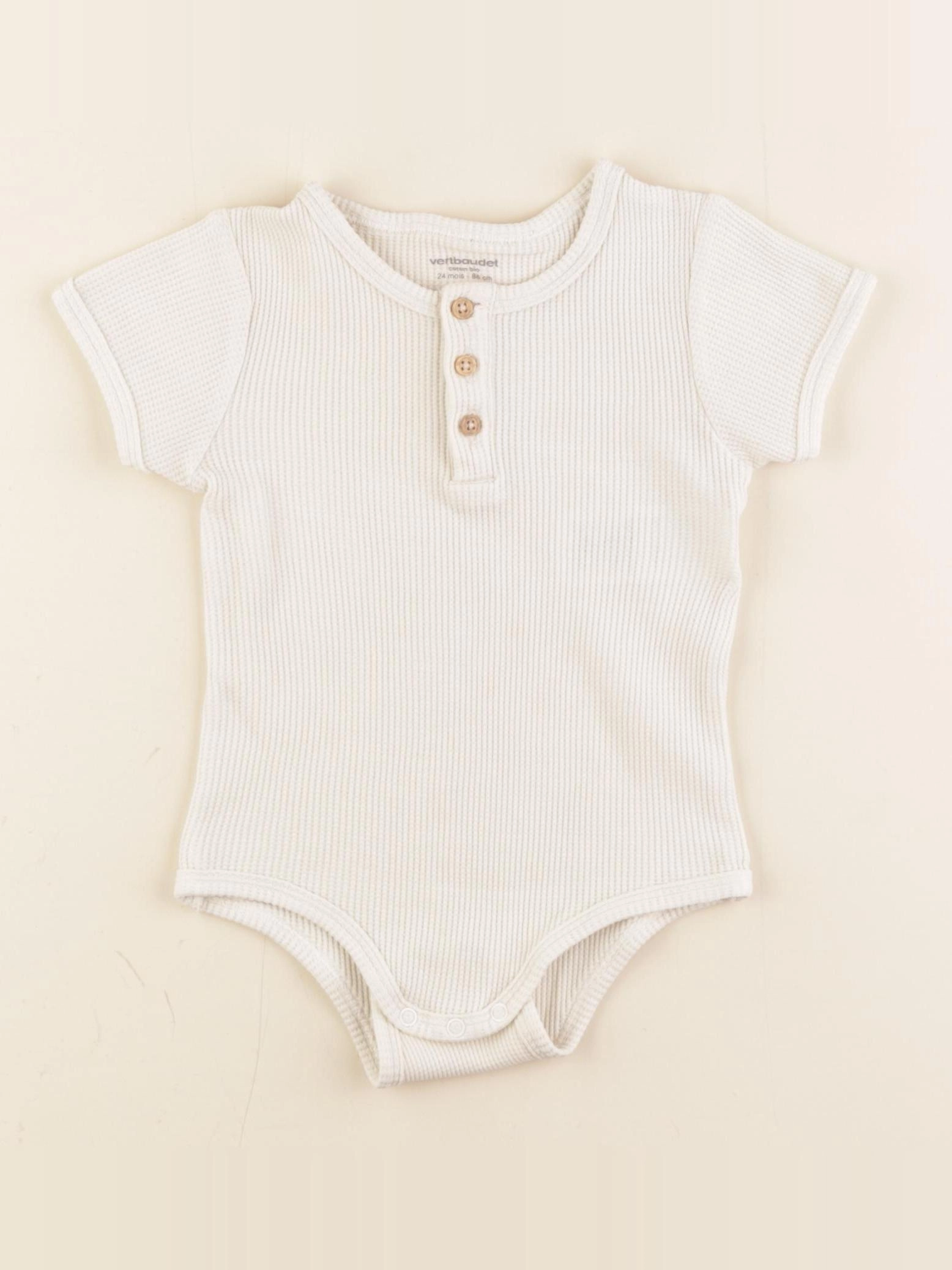 Vertbaudet - body multicolore, beige - 24 mois