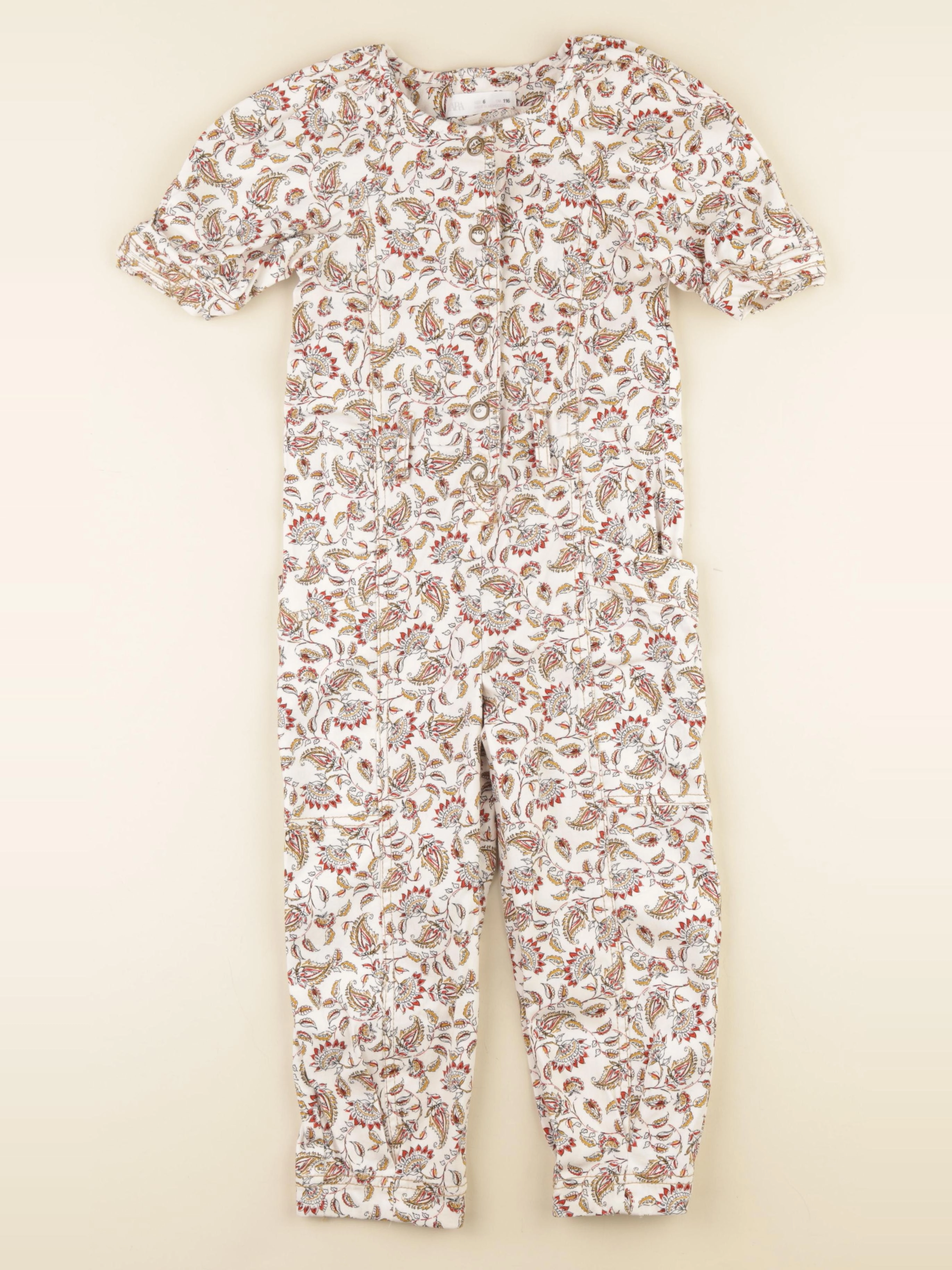 Zara - combinaison beige - 6 ans