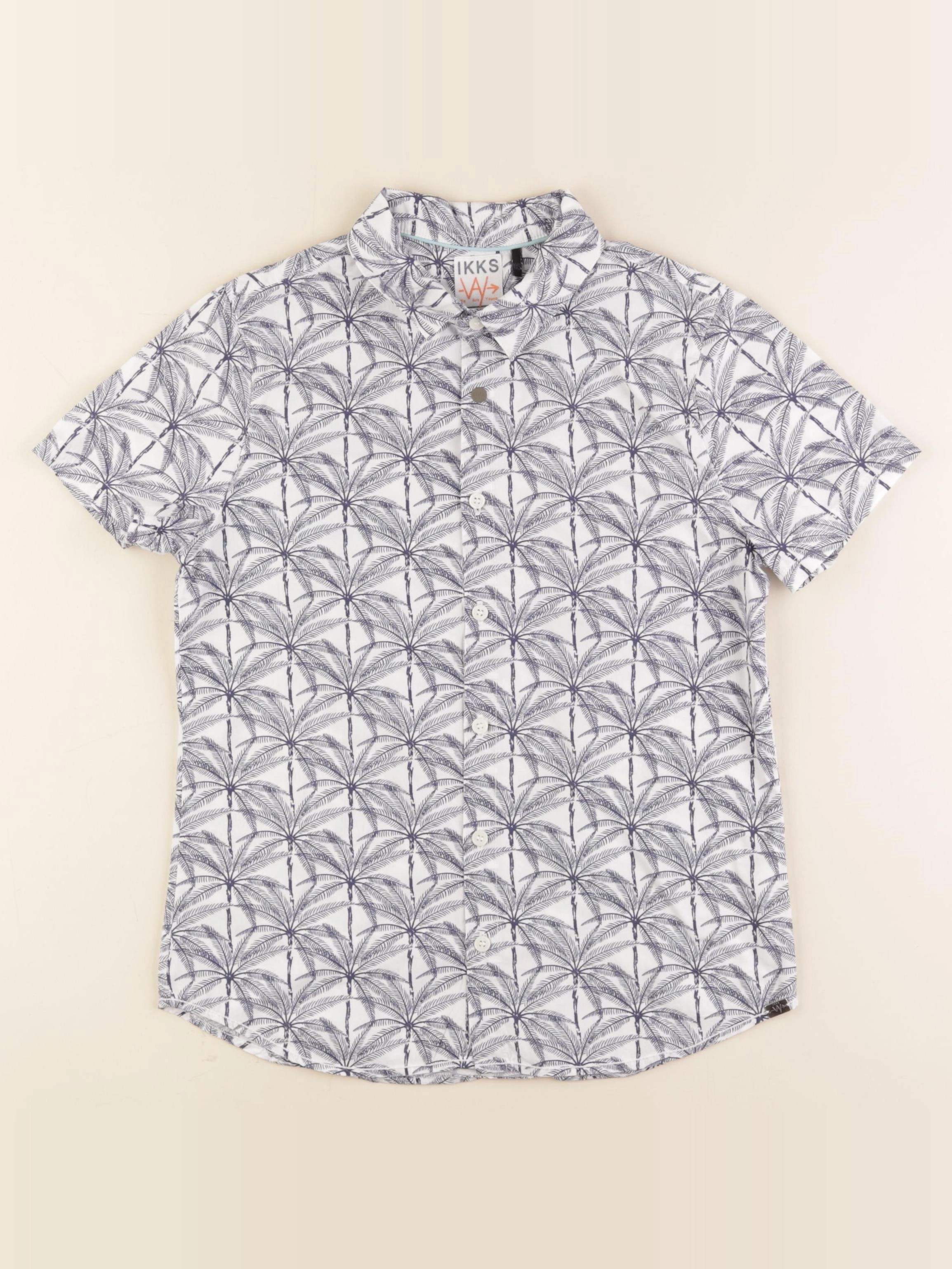 IKKS - chemise blanc, bleu - 10 ans