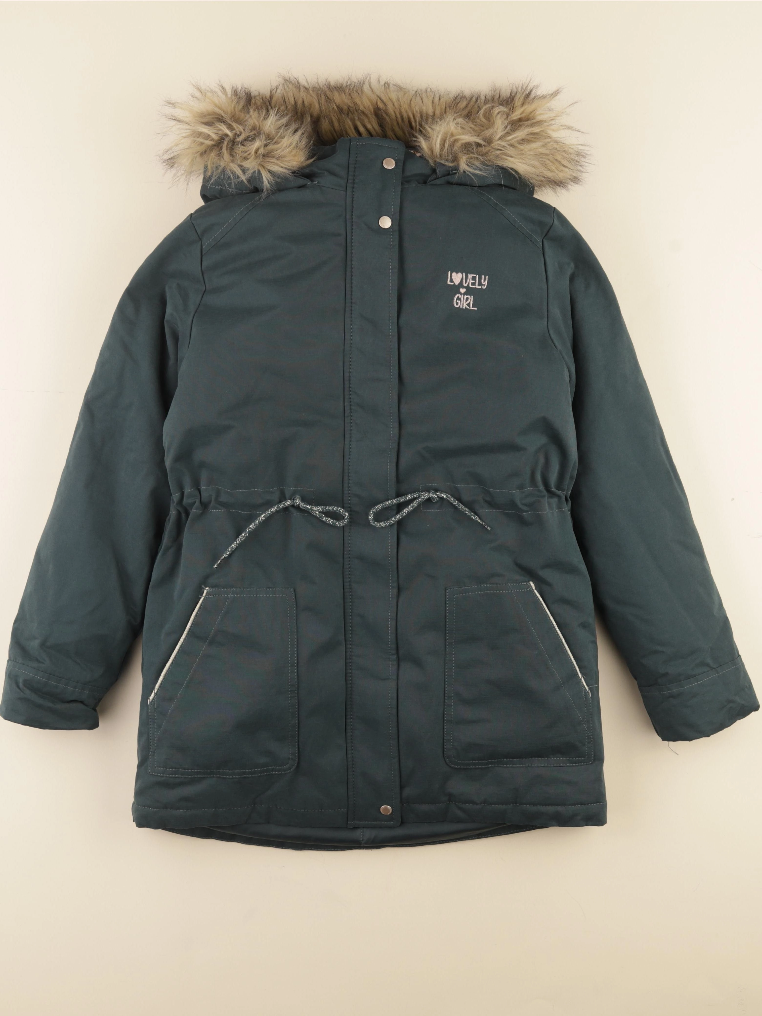Vertbaudet - parka vert - 12 ans