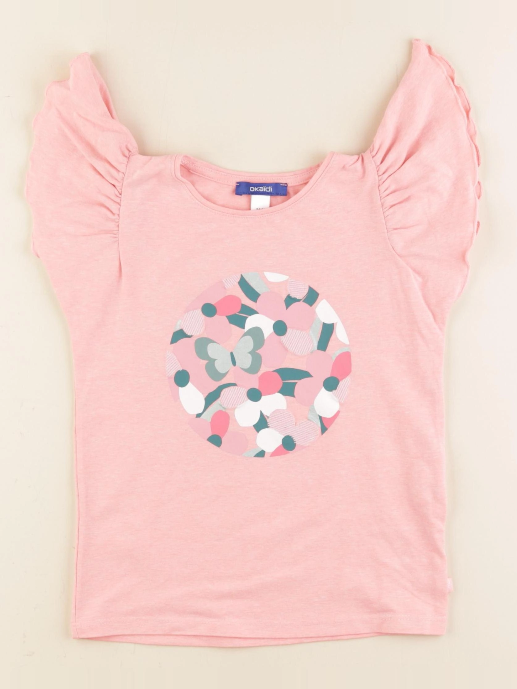 Okaidi - tee-shirt rose - 5 ans
