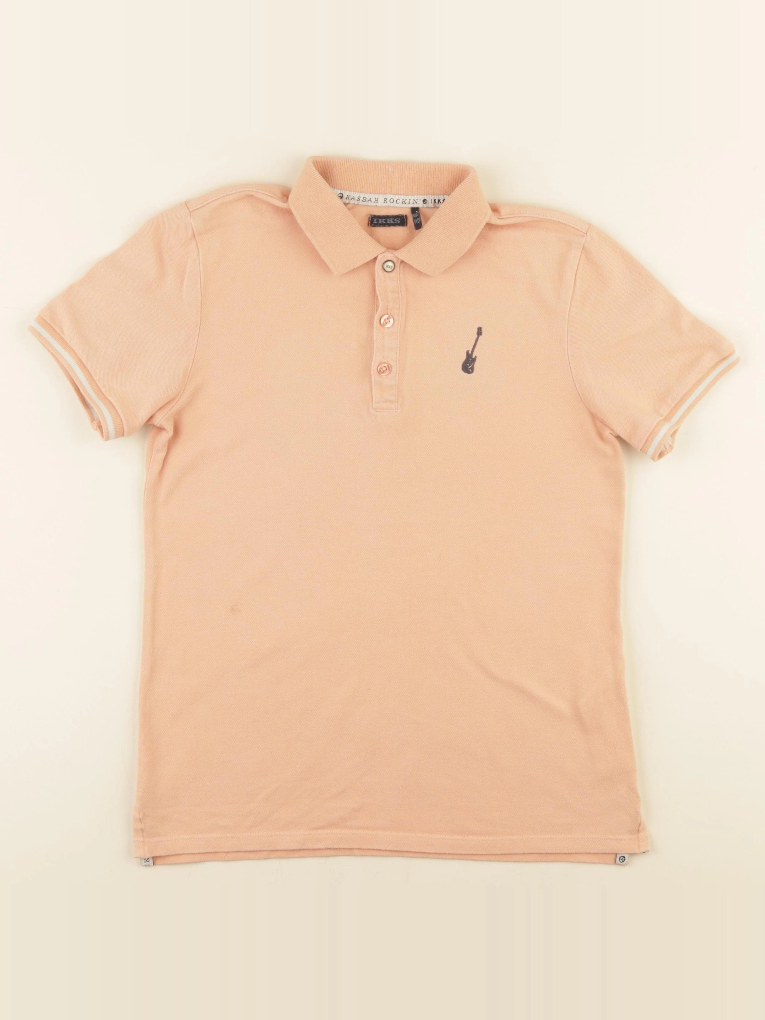 IKKS - polo imprimé au dos orange - 10 ans