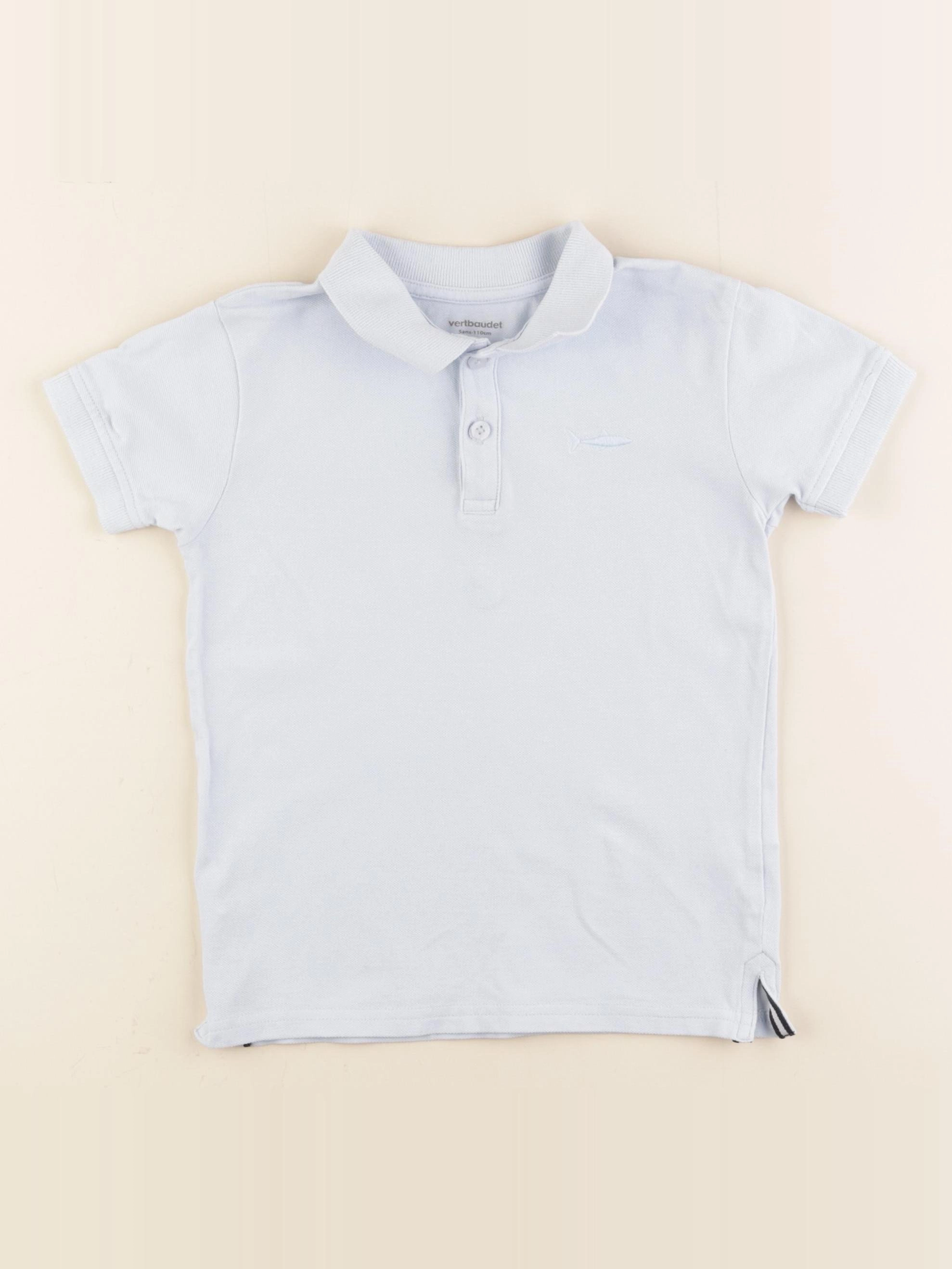 Vertbaudet - polo bleu - 5 ans