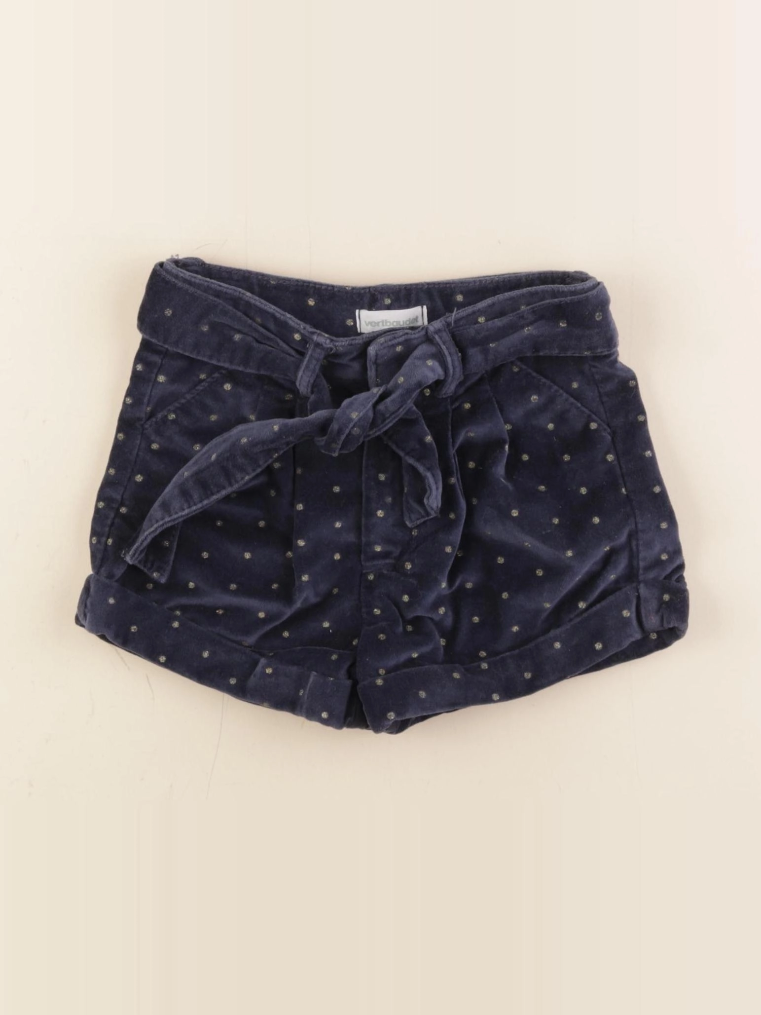 Vertbaudet - short bleu, or - 2 ans