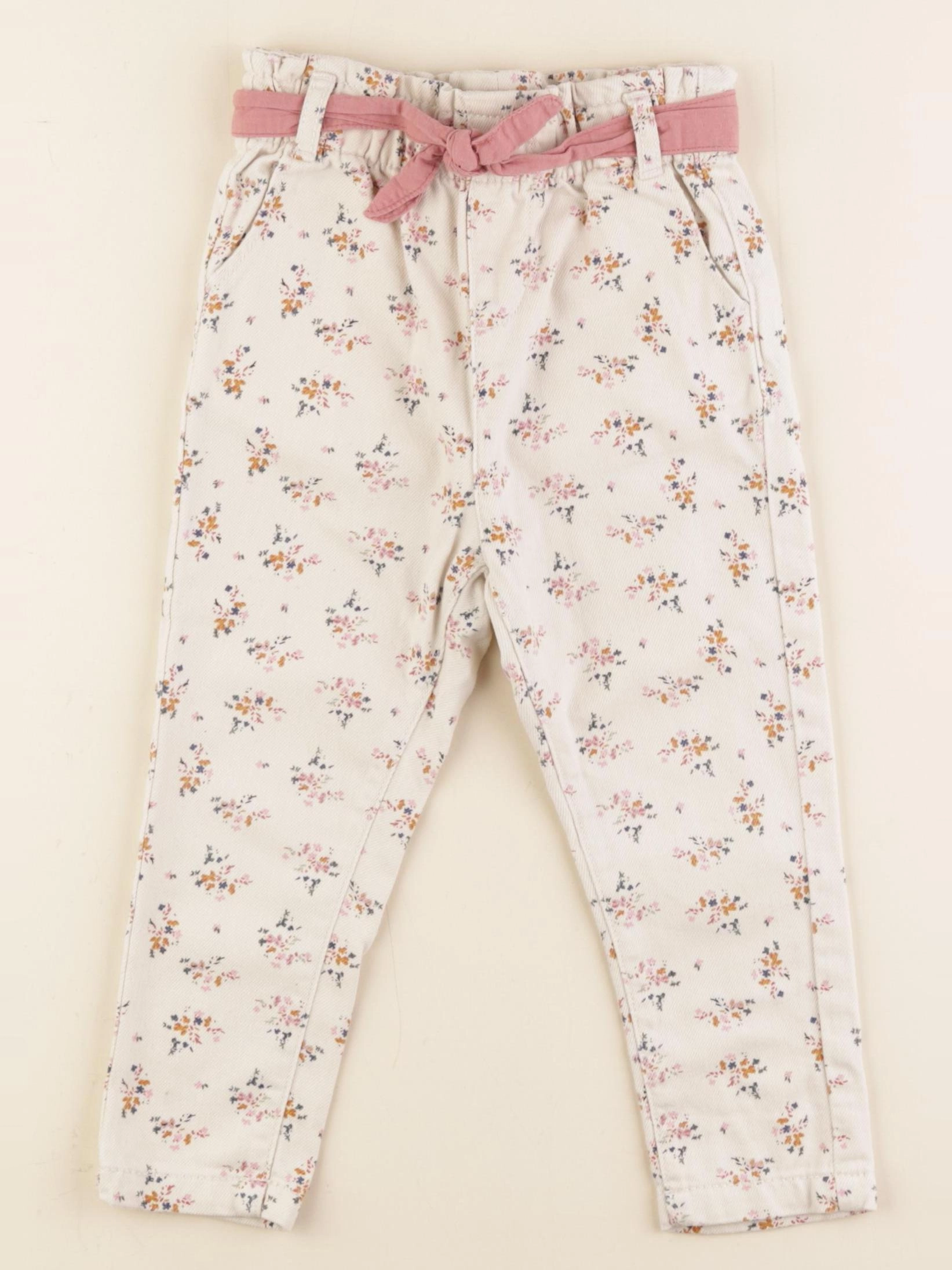 Vertbaudet - jean beige - 24 mois