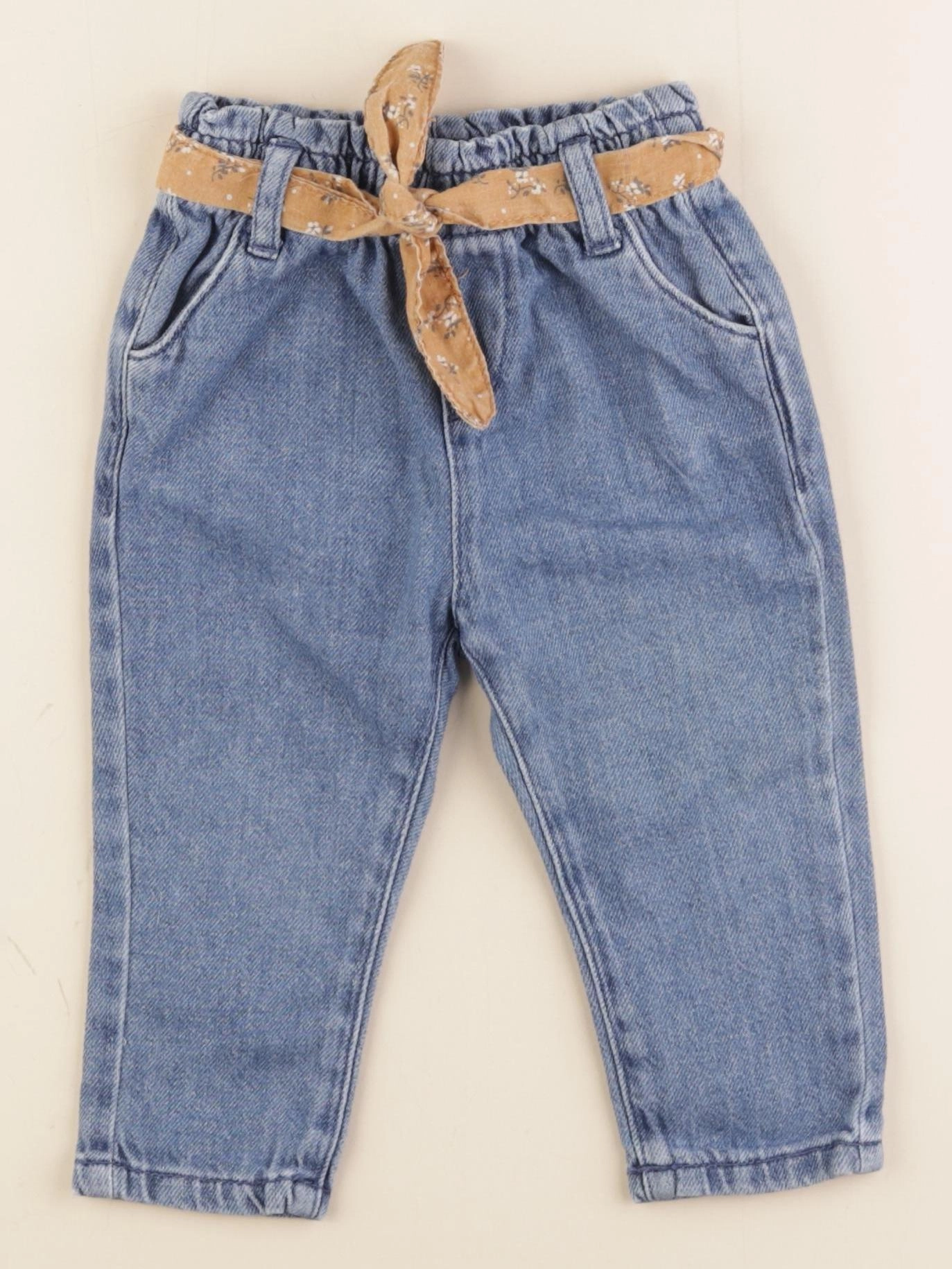 Vertbaudet - jean bleu - 12 mois