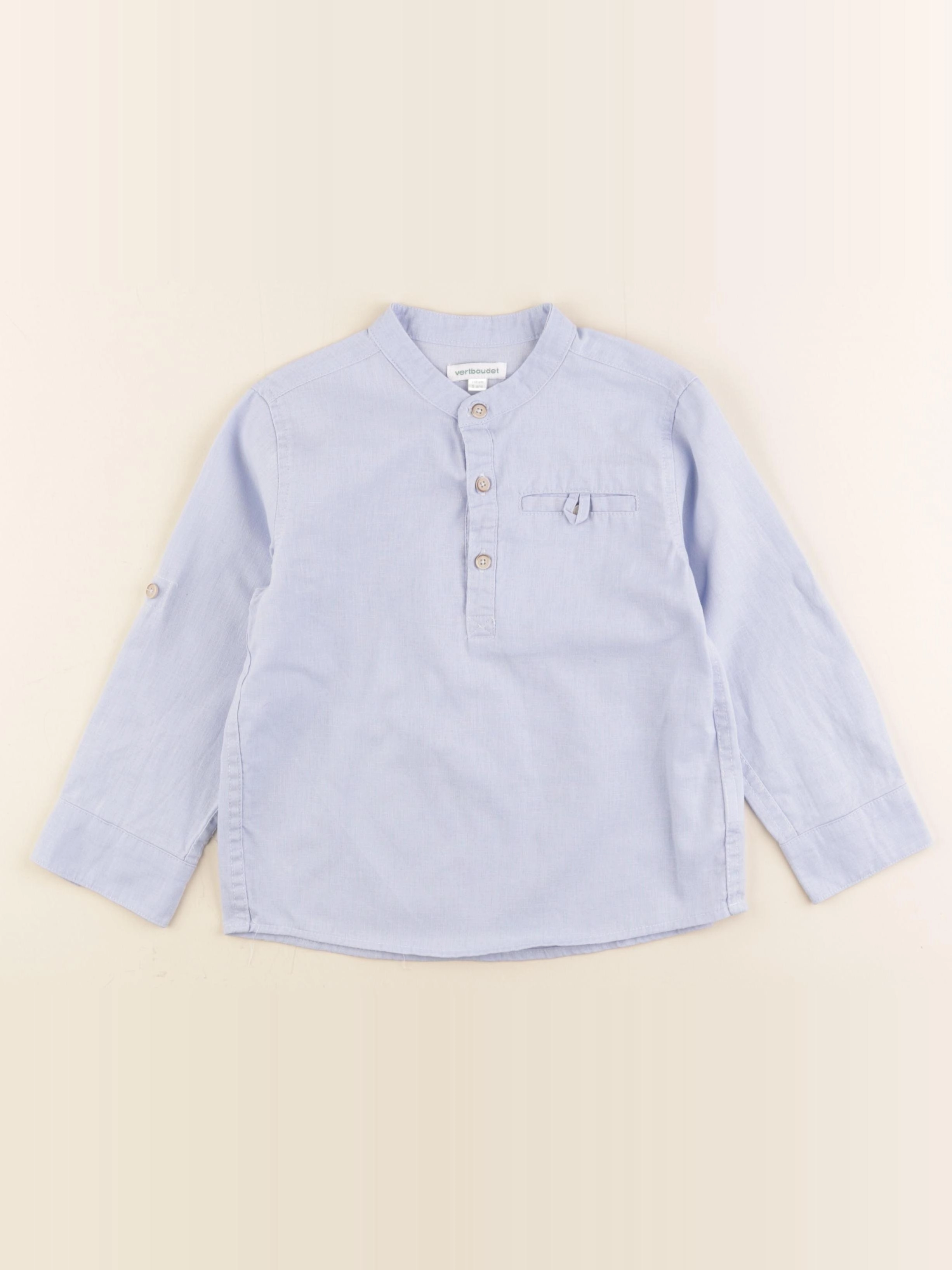 Vertbaudet - chemise bleu - 5 ans