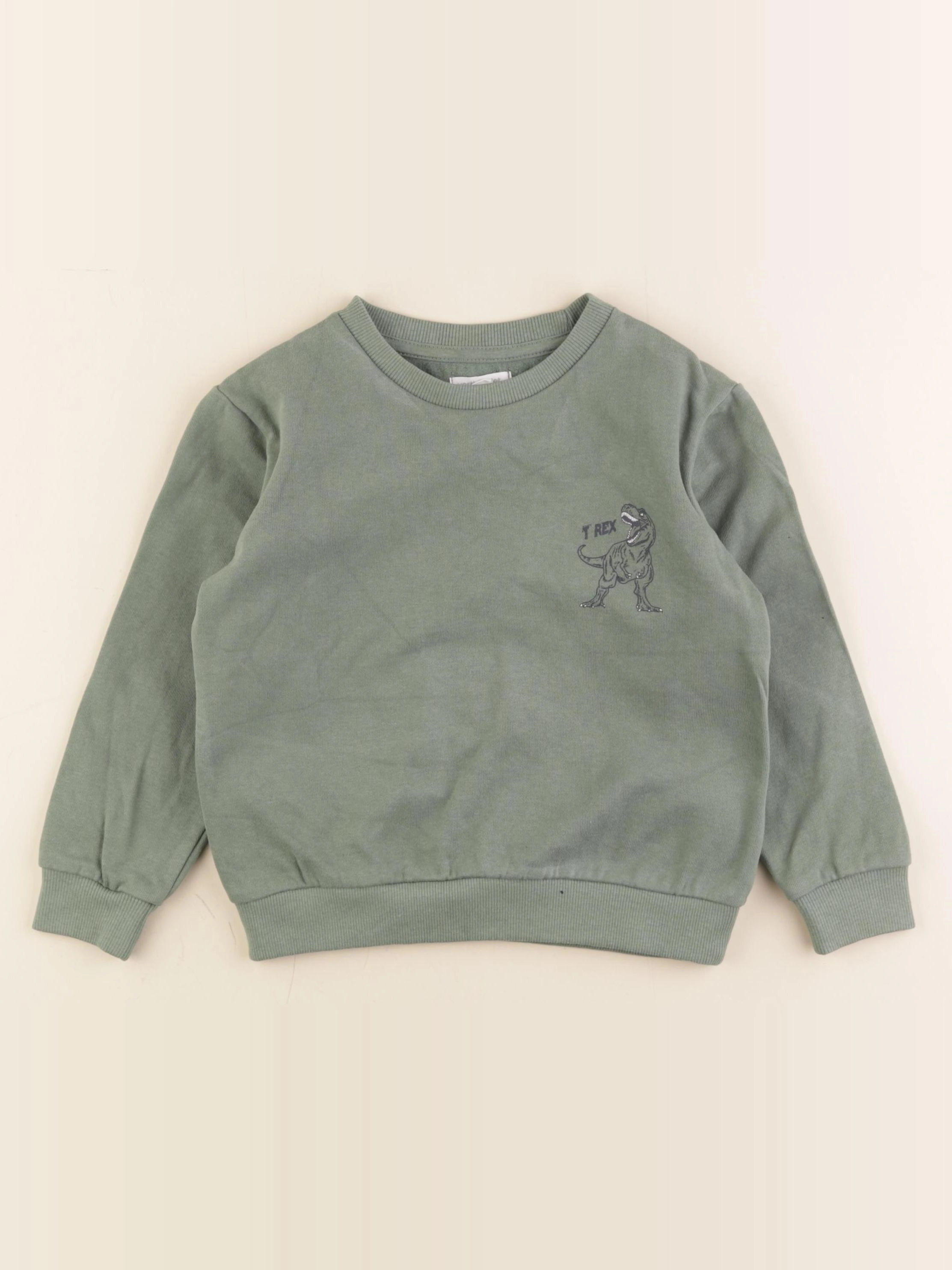 Vertbaudet - sweat vert - 5 ans