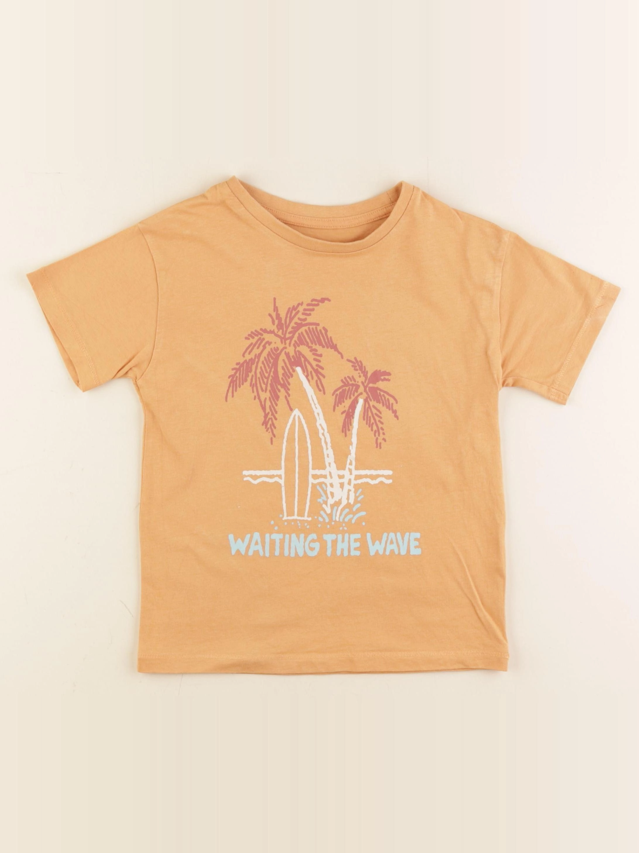 Vertbaudet - tee-shirt orange - 5 ans