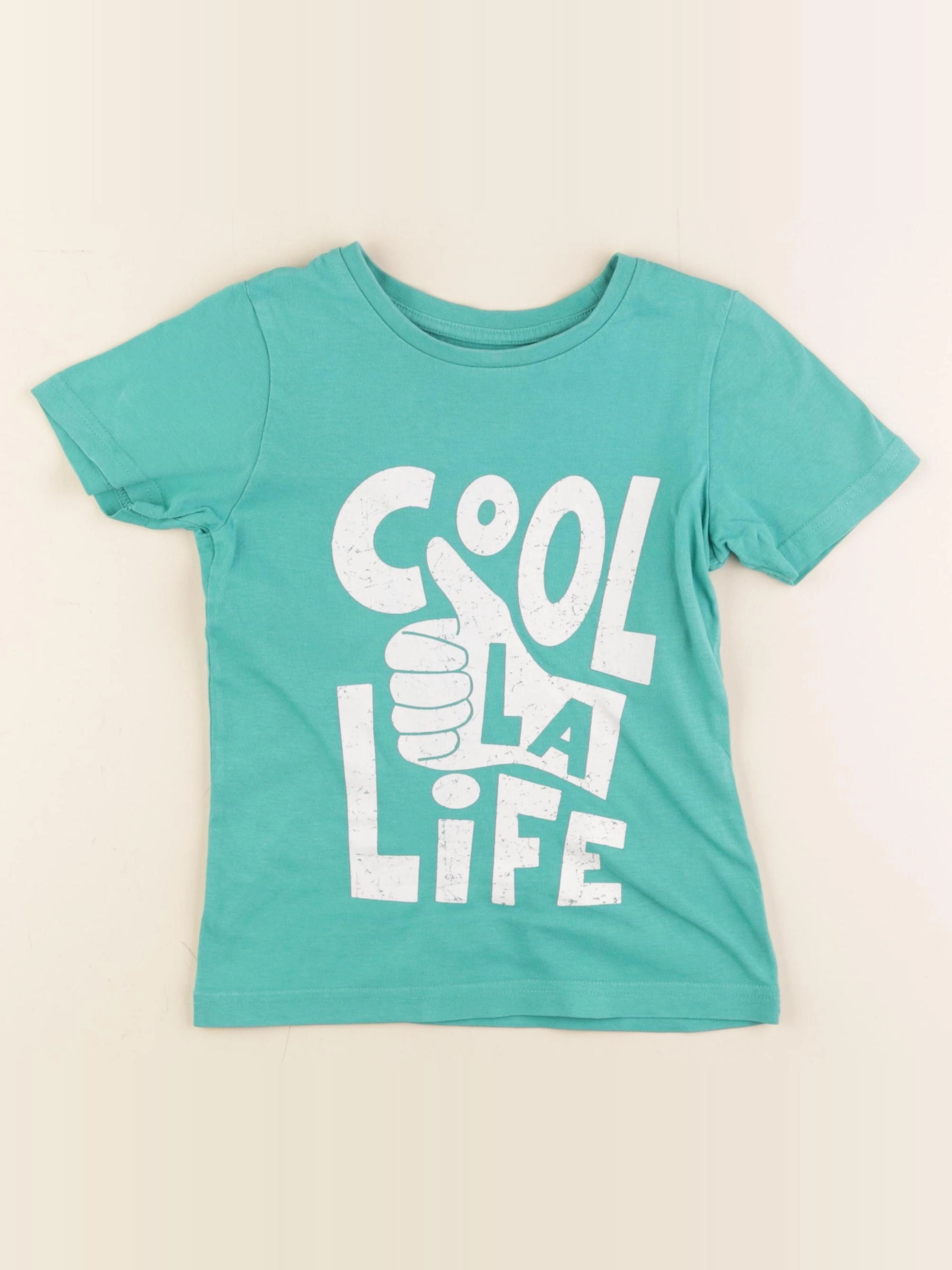 Vertbaudet - tee-shirt vert - 5 ans