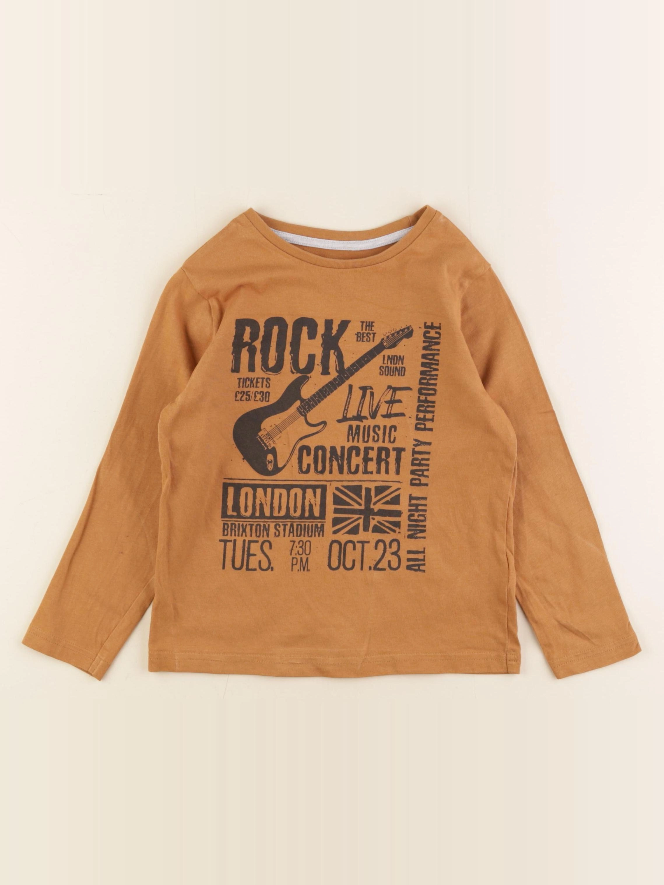 Vertbaudet - tee-shirt jaune - 5 ans