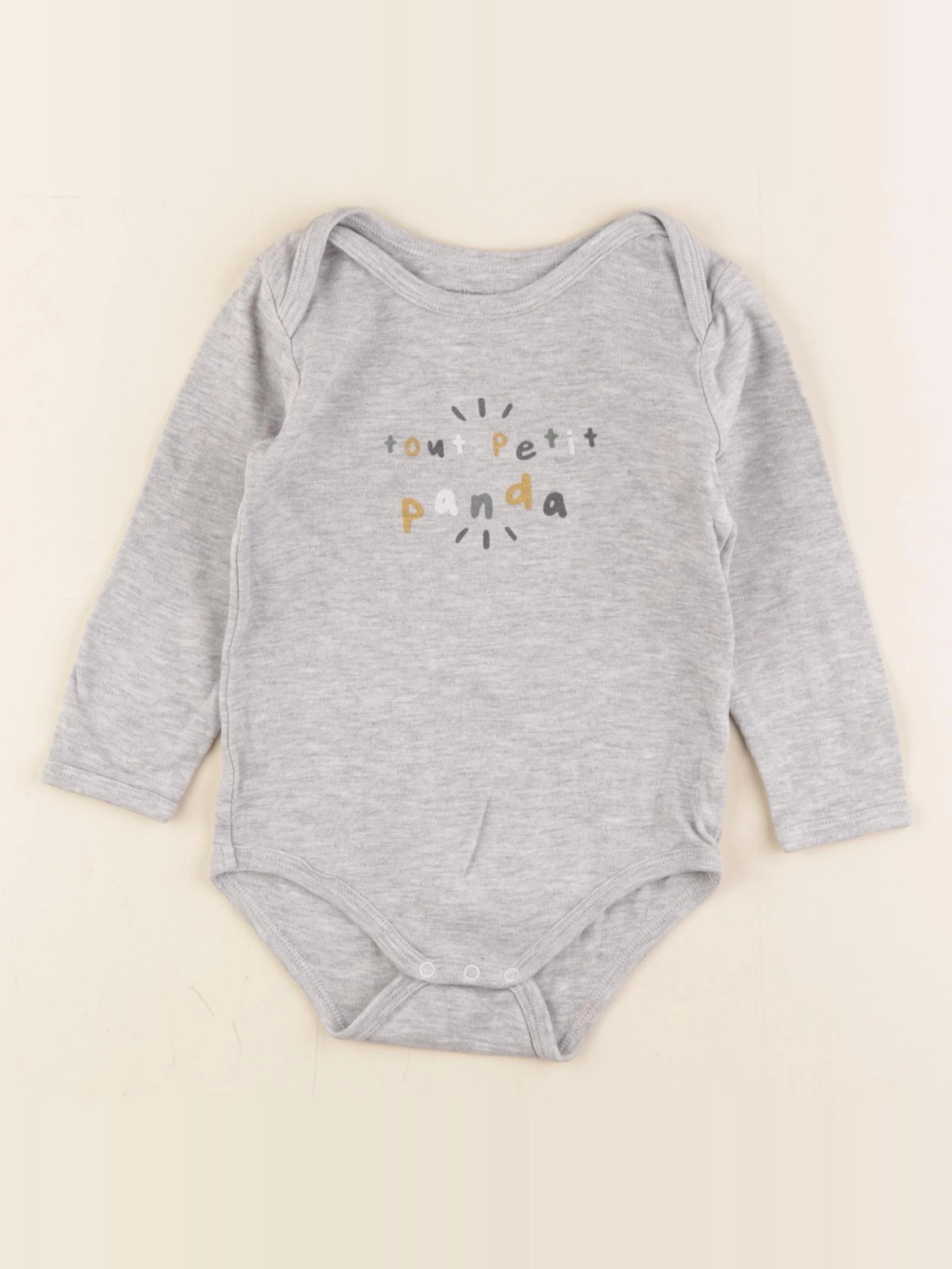 Vertbaudet - body gris - 24 mois