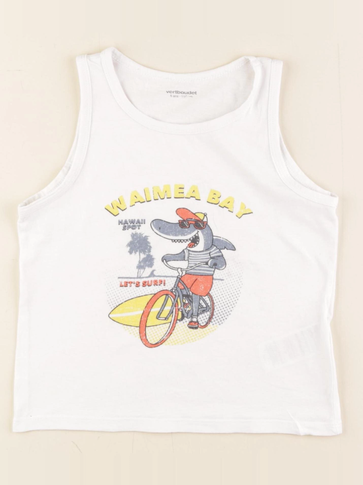 Vertbaudet - débardeur blanc - 5 ans