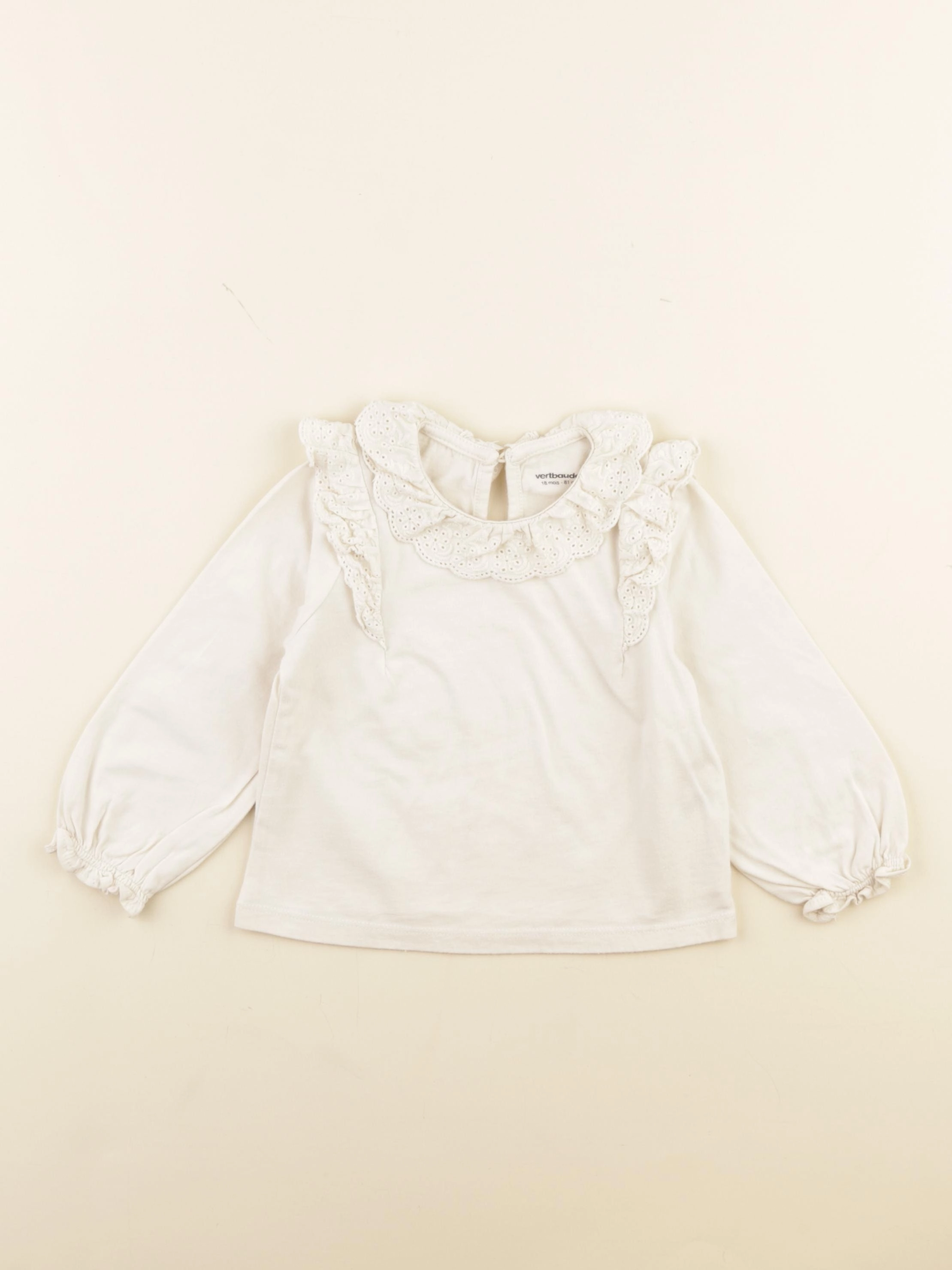 Vertbaudet - tee-shirt beige - 18 mois