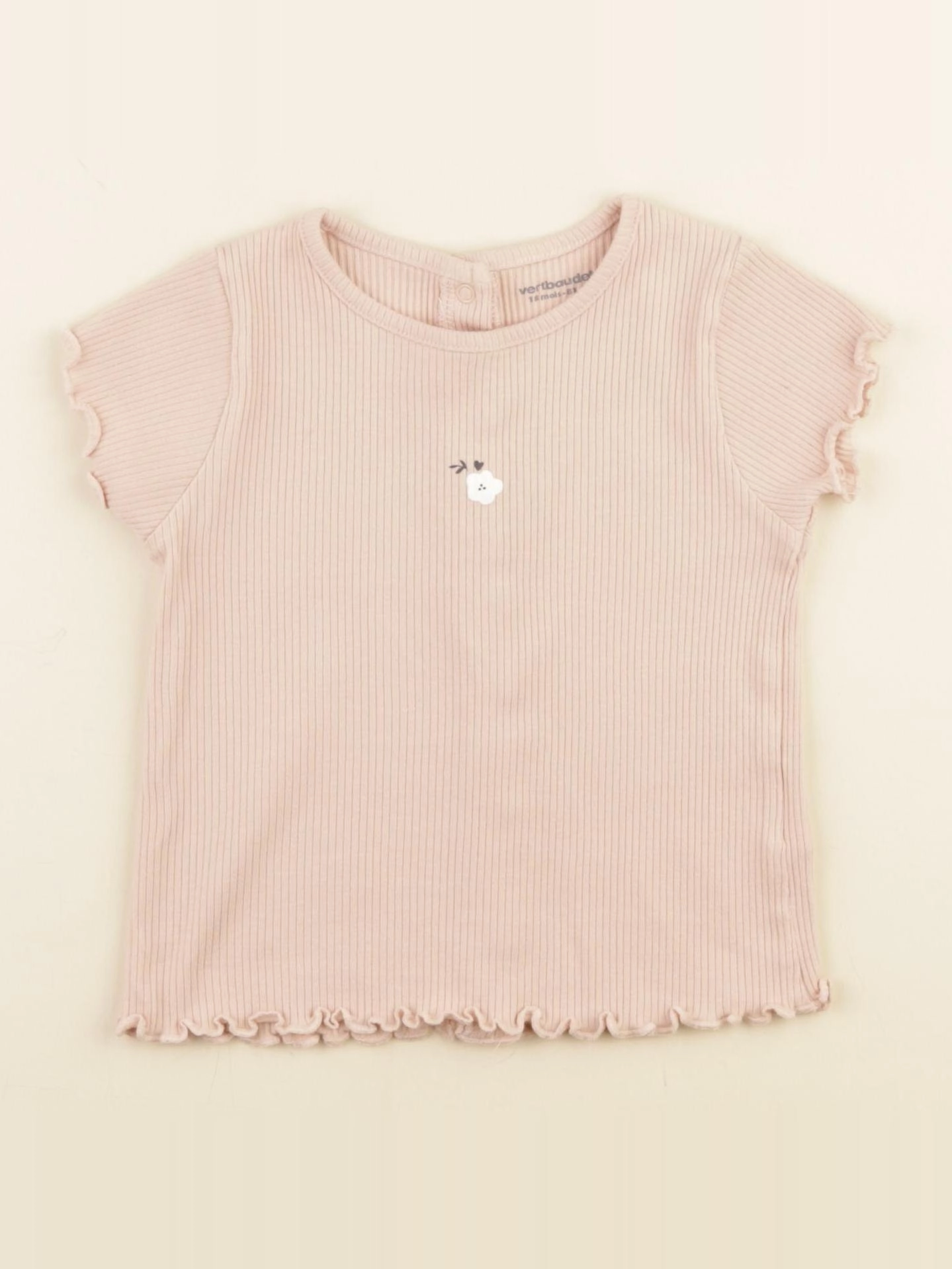 Vertbaudet - tee-shirt rose - 18 mois