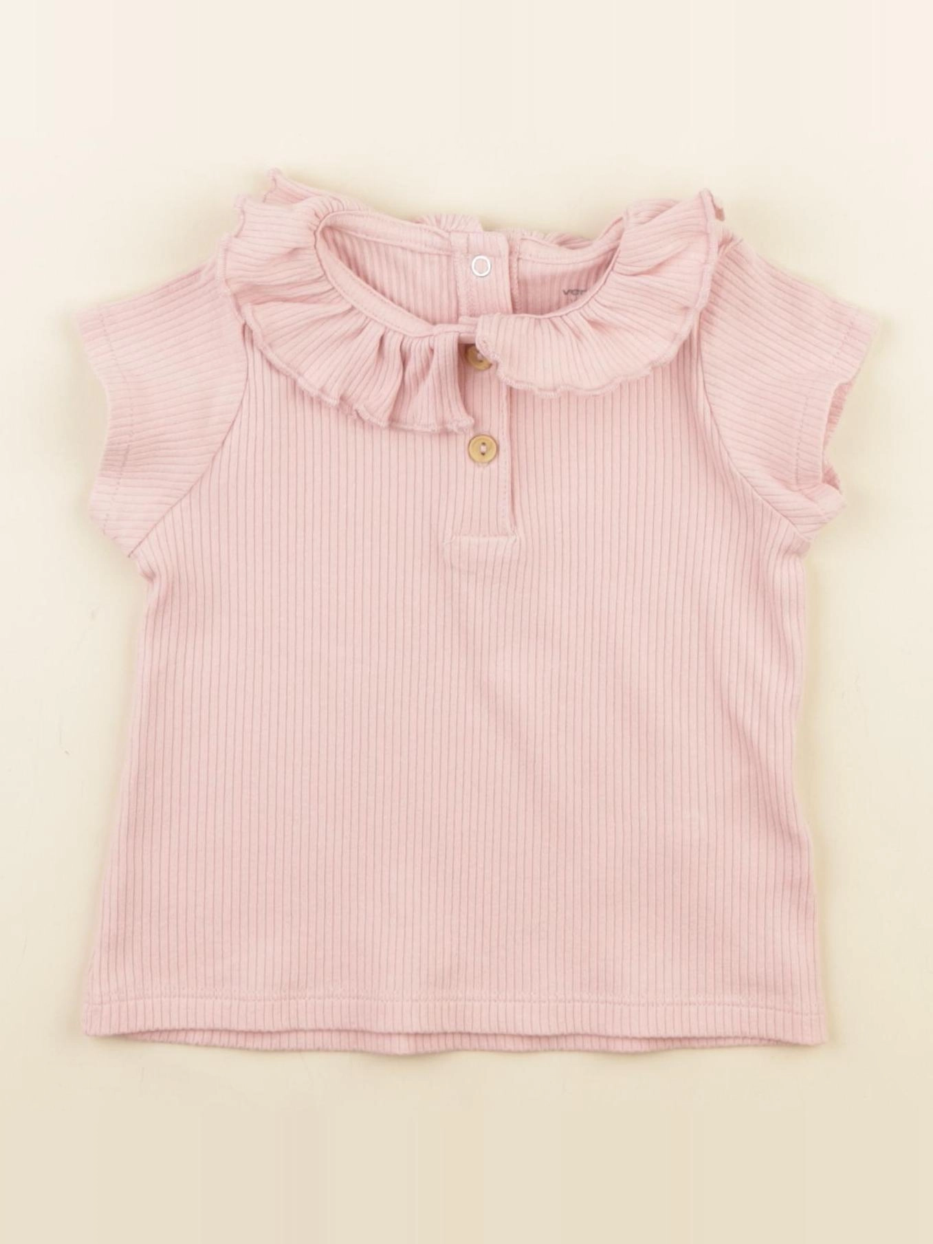 Vertbaudet - tee-shirt rose - 18 mois