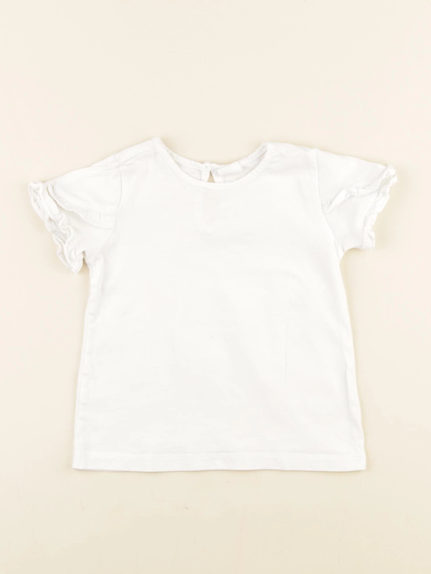 H&M - tee-shirt blanc - 9/12 mois