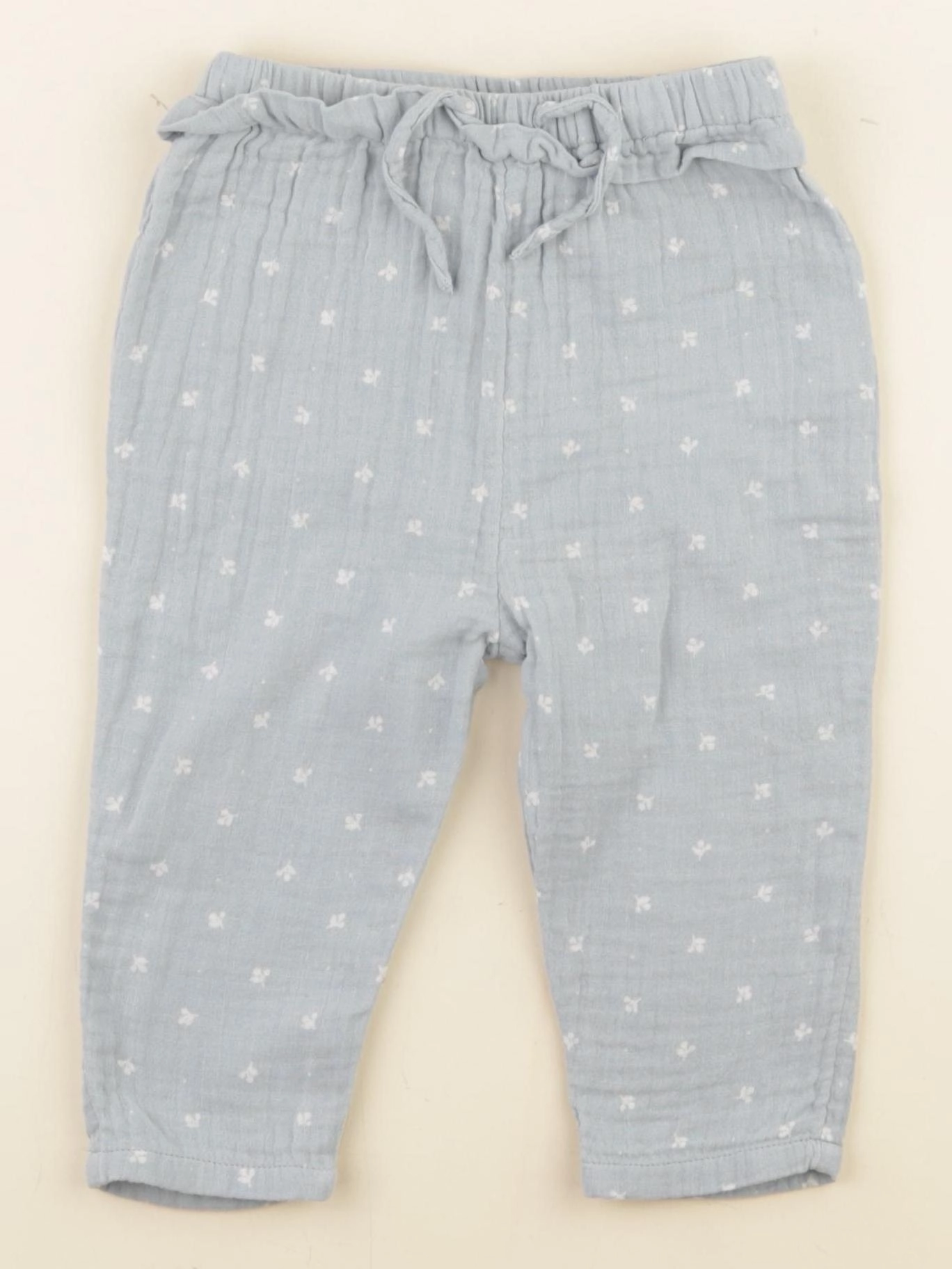 Vertbaudet - pantalon bleu - 18 mois