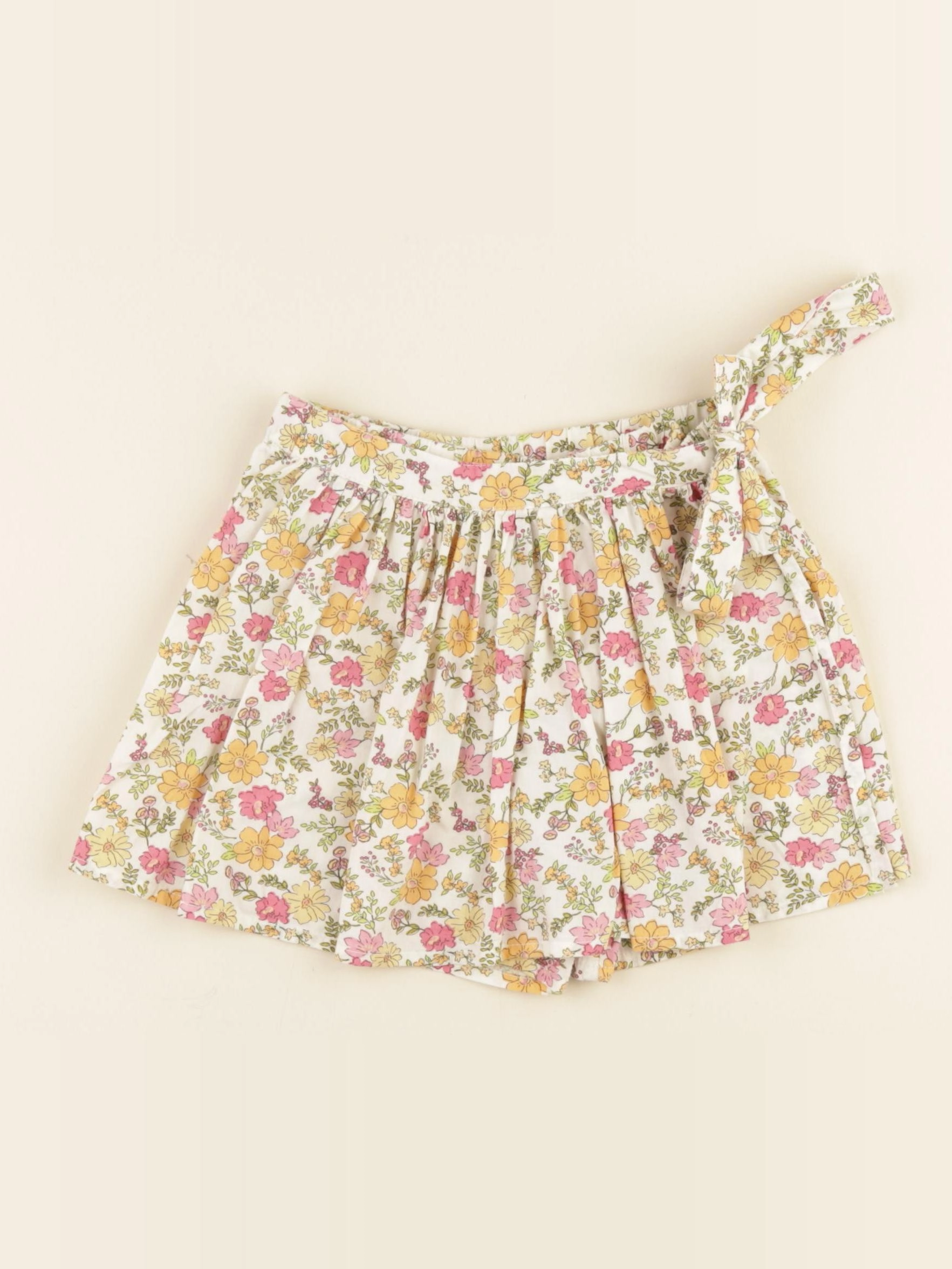 Vertbaudet - jupe short jaune, multicolore - 4 ans