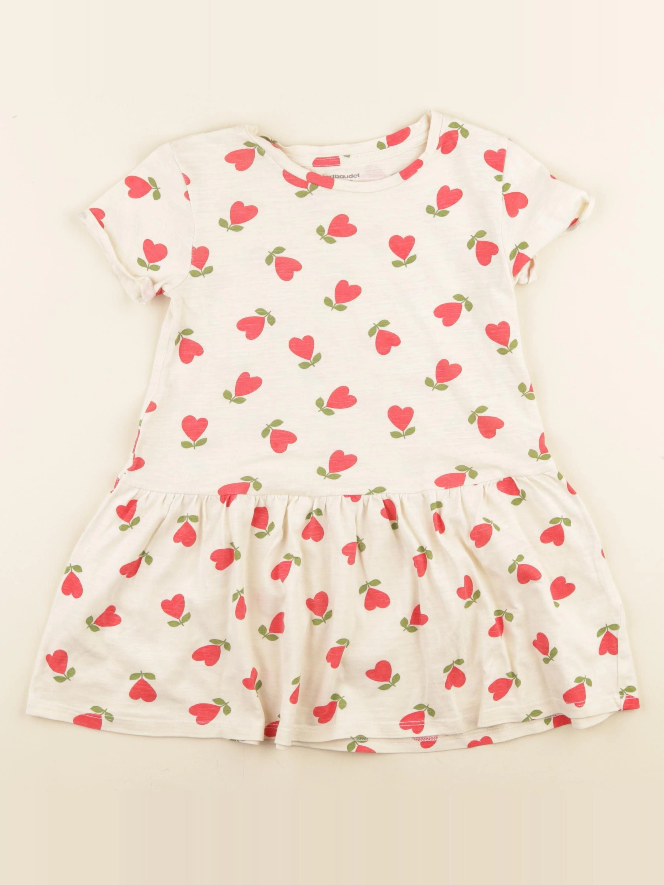 Vertbaudet - robe beige - 4 ans