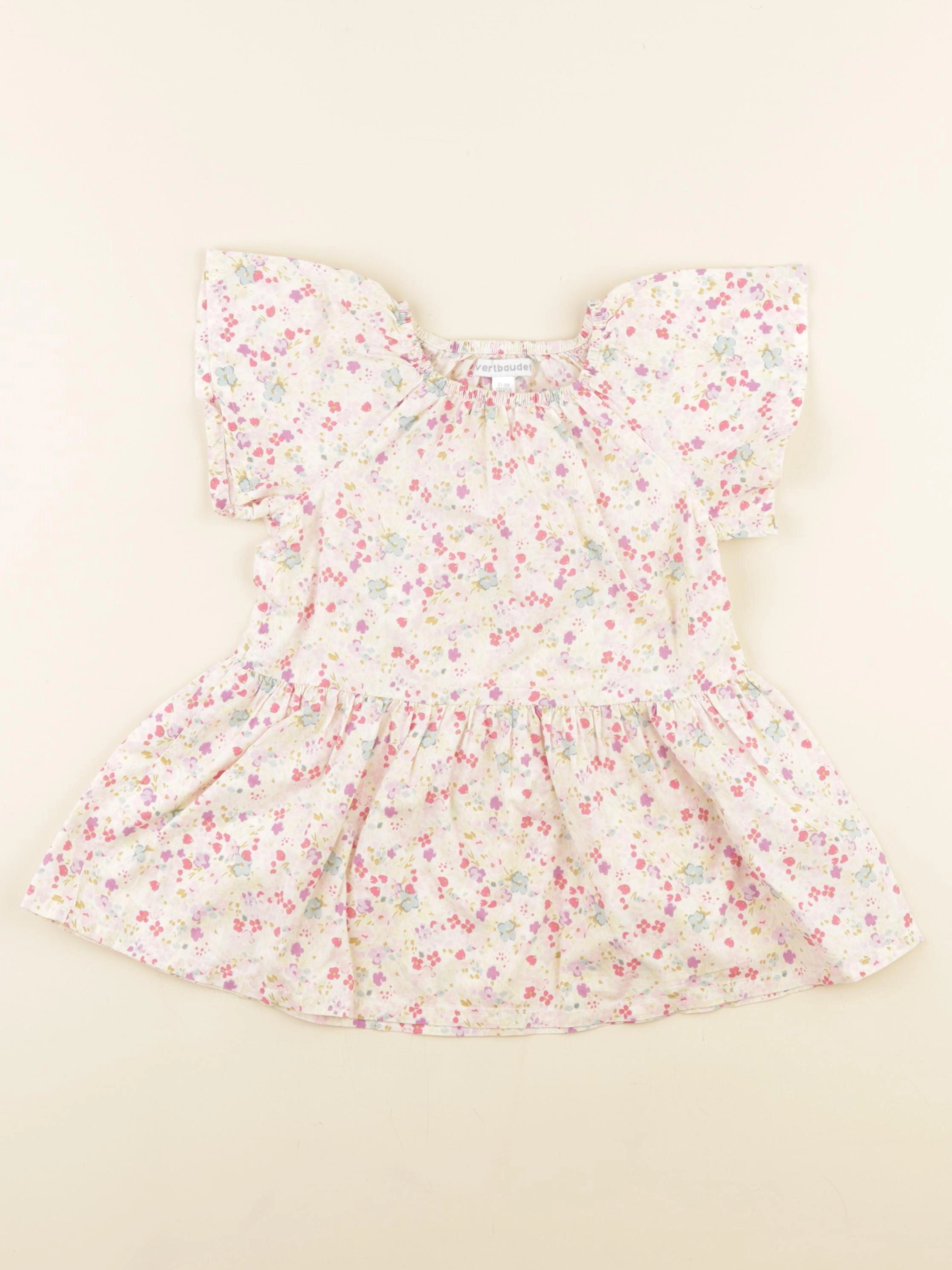 Vertbaudet - robe multicolore - 18 mois