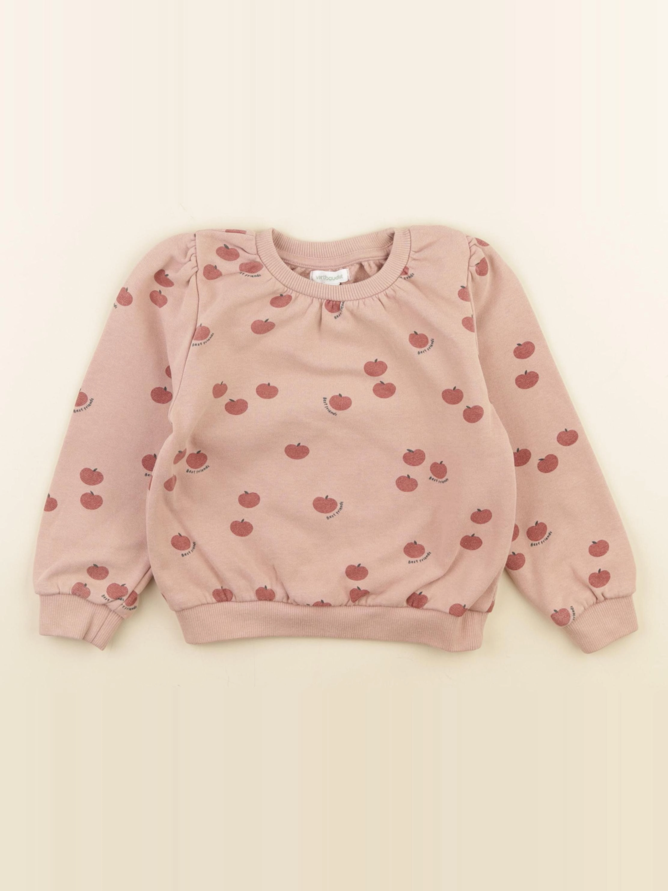 Vertbaudet - sweat rose - 3 ans