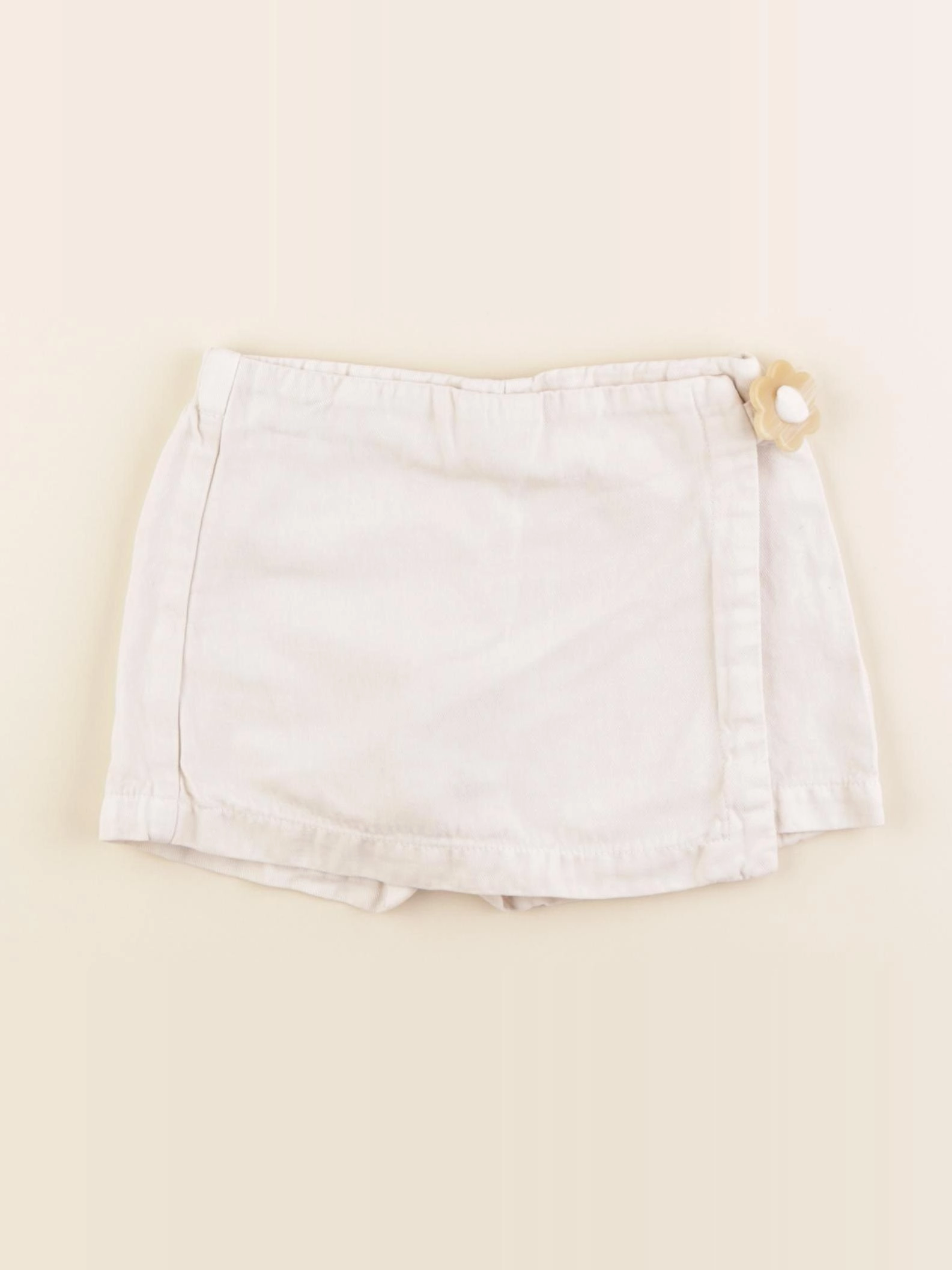 Zara - jupe short beige - 18/24 mois