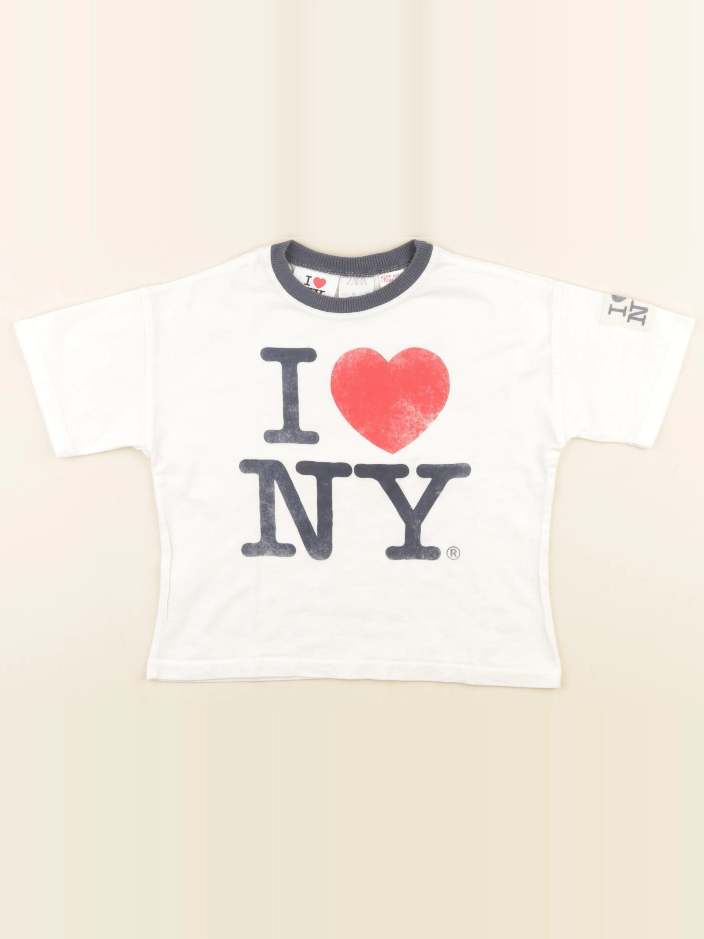 Zara - tee-shirt blanc - 3 ans