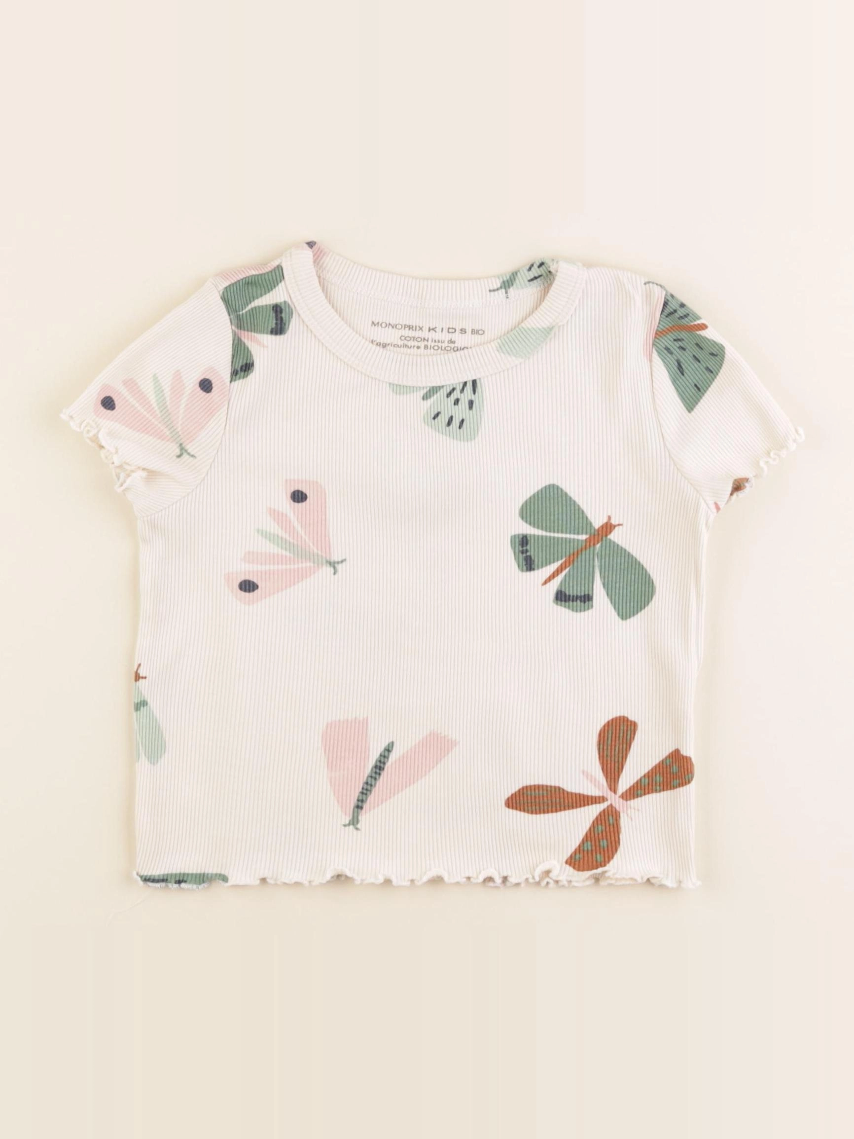 Monoprix - tee-shirt beige - 3 ans