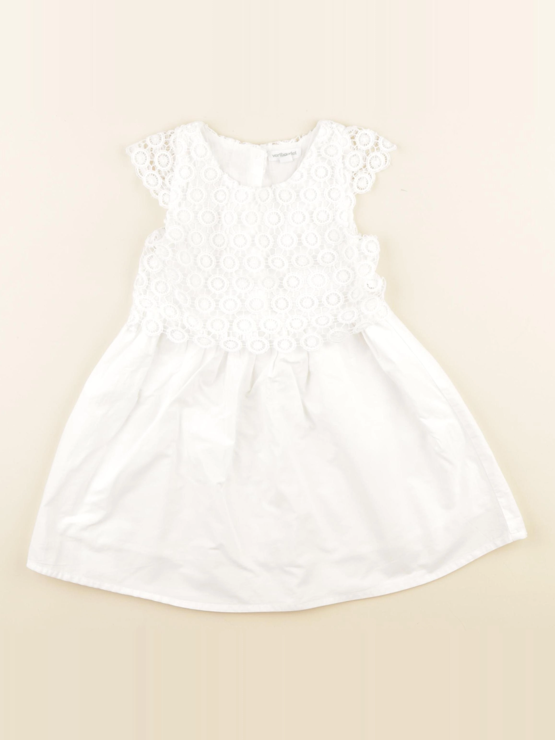 Vertbaudet - robe blanc - 3 ans
