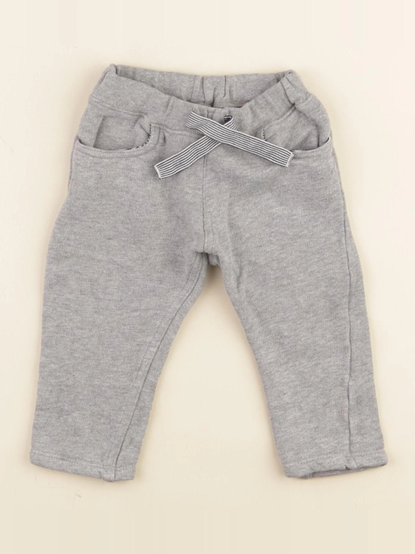 Petit Bateau - pantalon gris - 6 mois