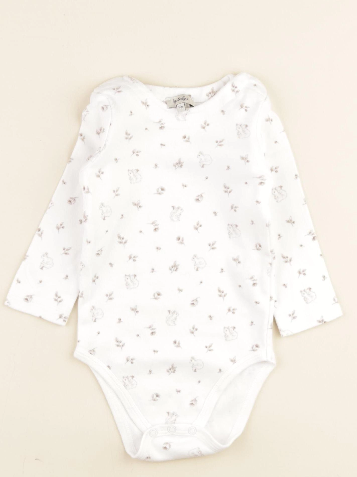 Natalys - body blanc - 9 mois