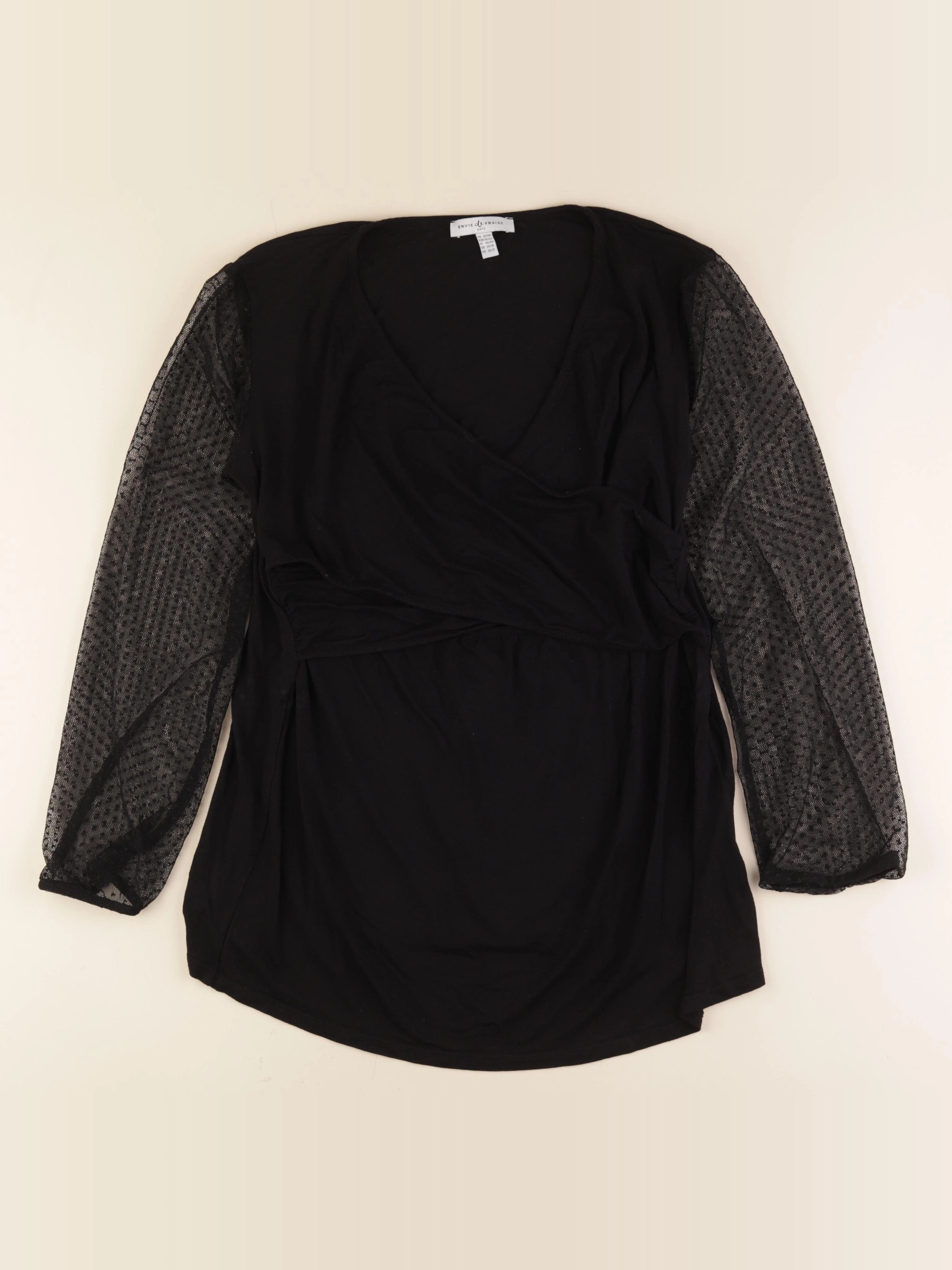 Envie de fraise - tee-shirt grossesse noir - 42 à 44