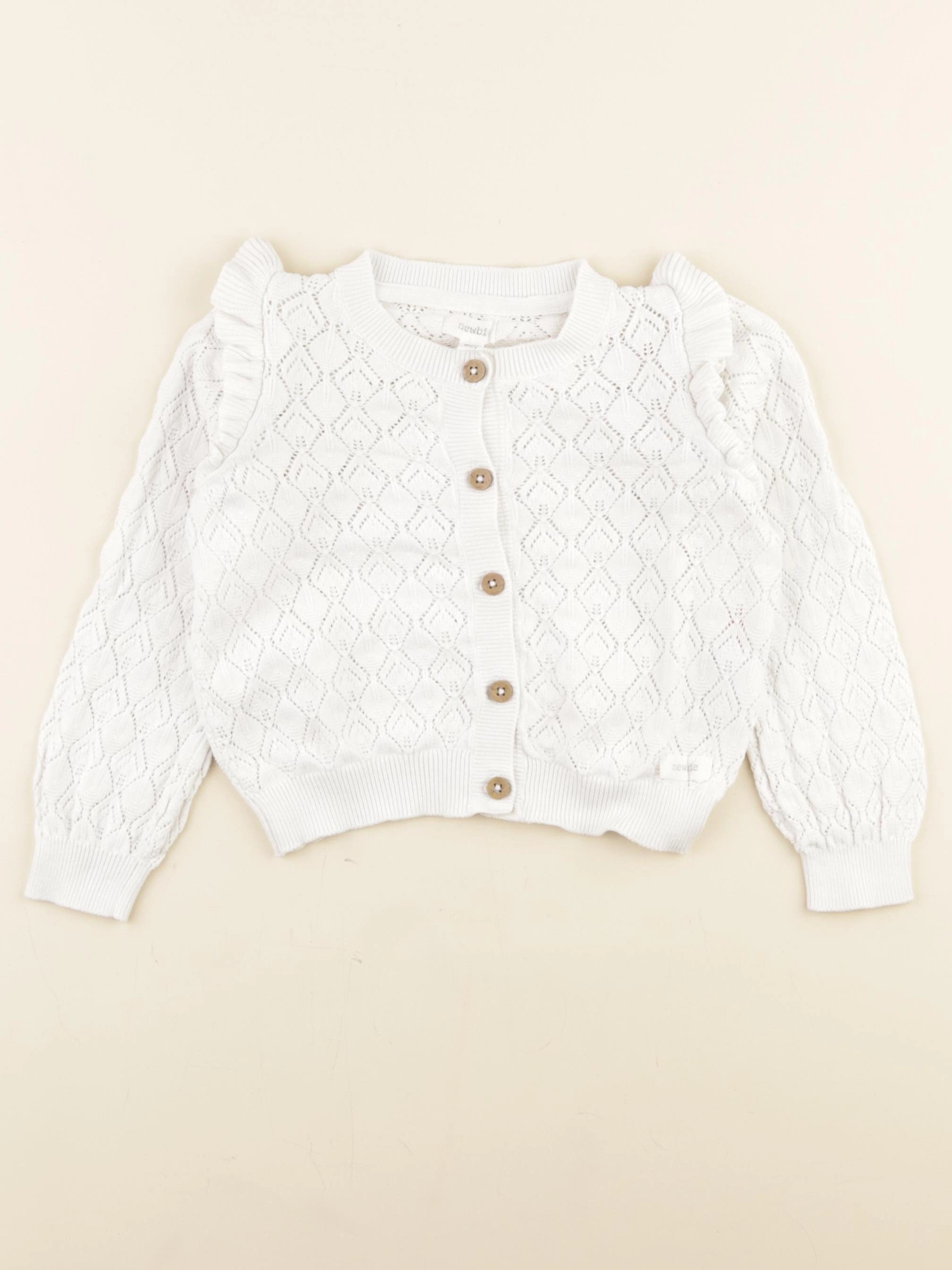 Newbie - gilet blanc - 1 an à 2 ans