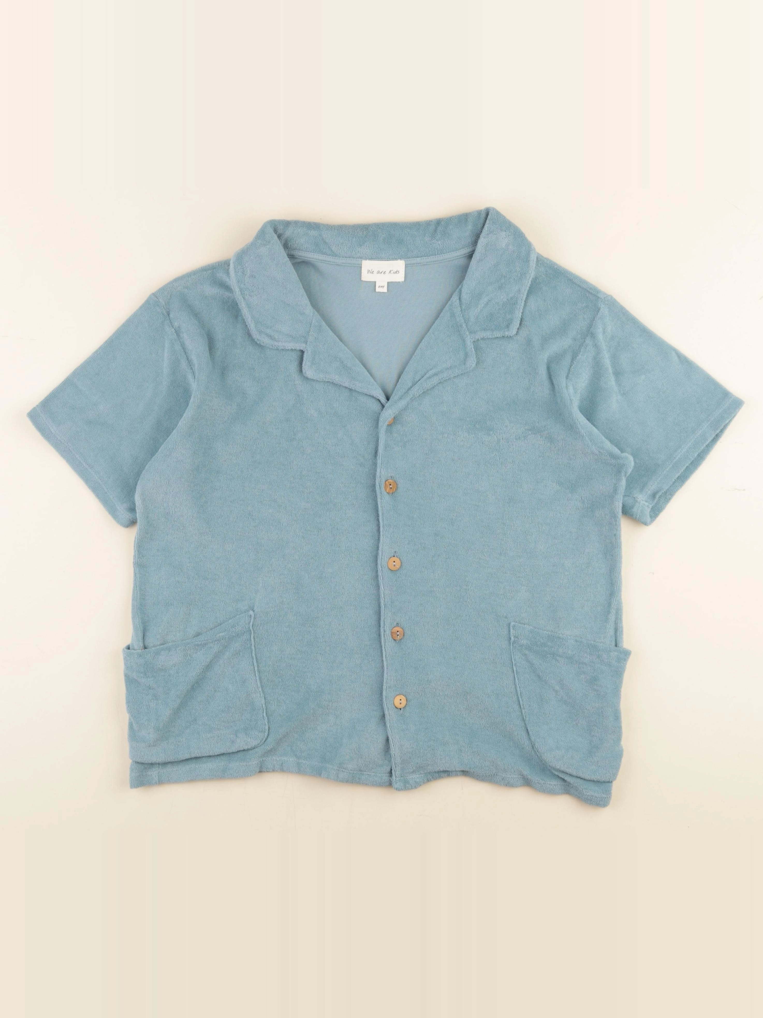 We are kids - chemise bleu - 8/9 ans