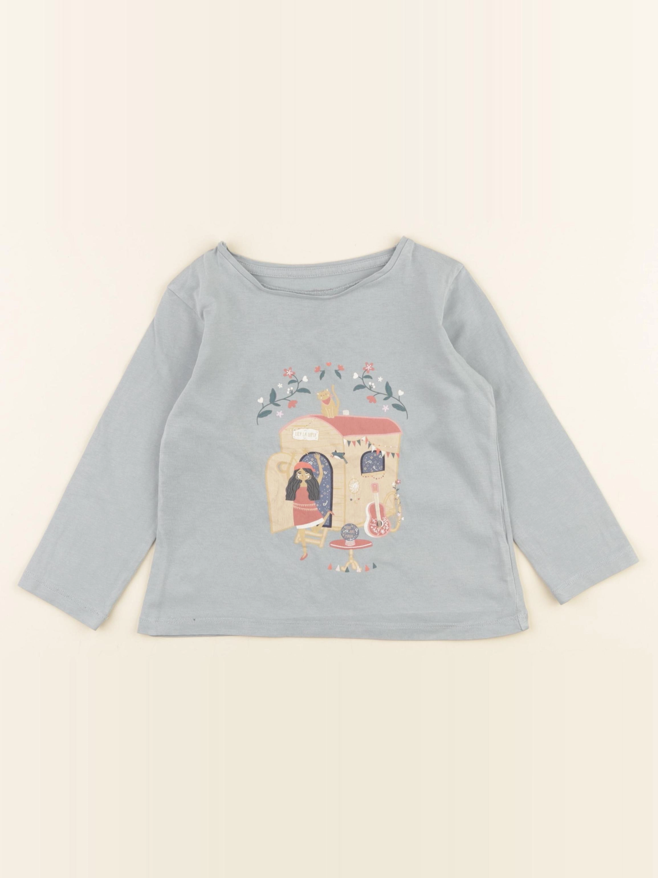 Vertbaudet - tee-shirt vert - 3 ans