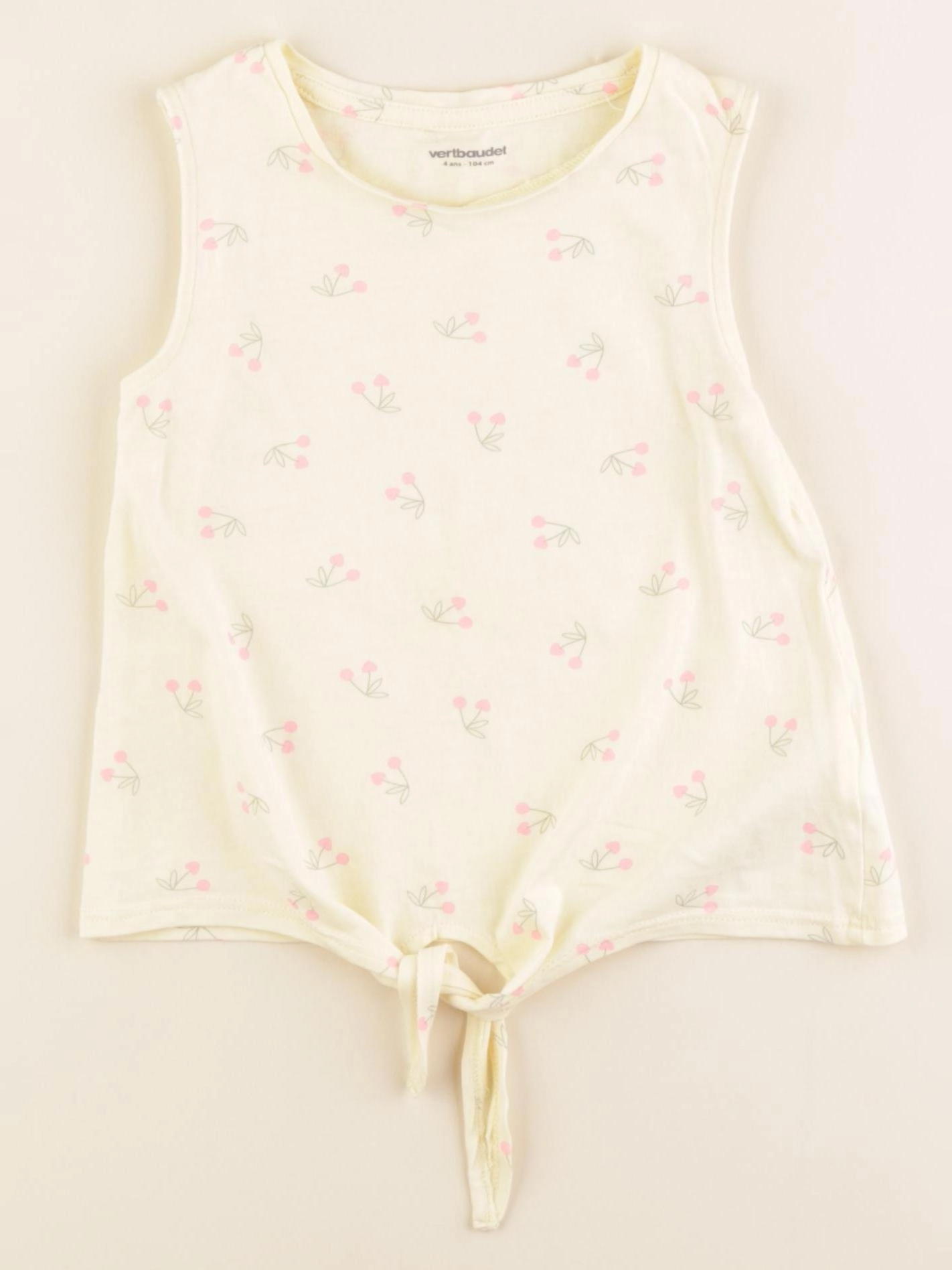 Vertbaudet - débardeur jaune - 4 ans