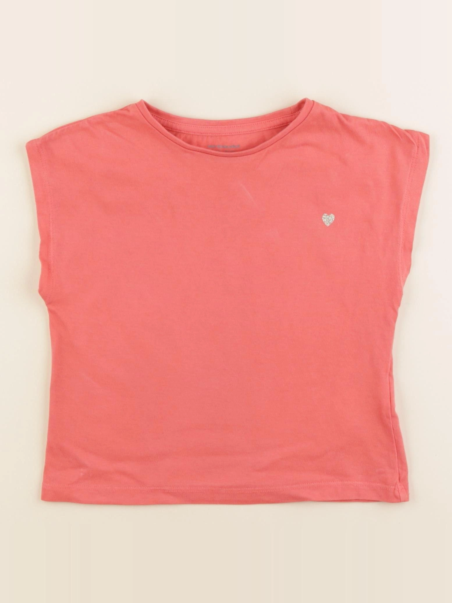 Vertbaudet - tee-shirt or, rouge - 3 ans