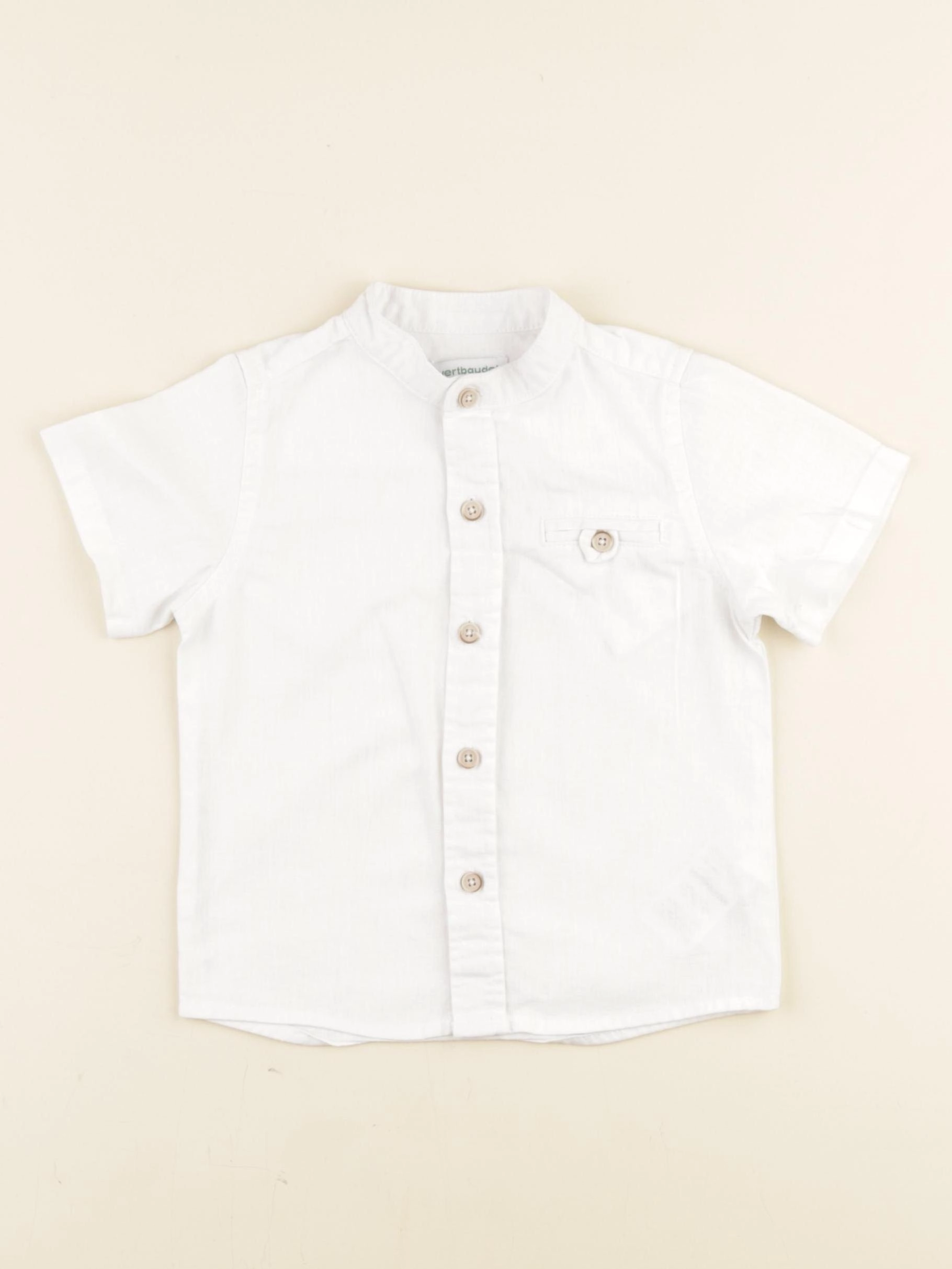 Vertbaudet - chemise blanc - 2 ans