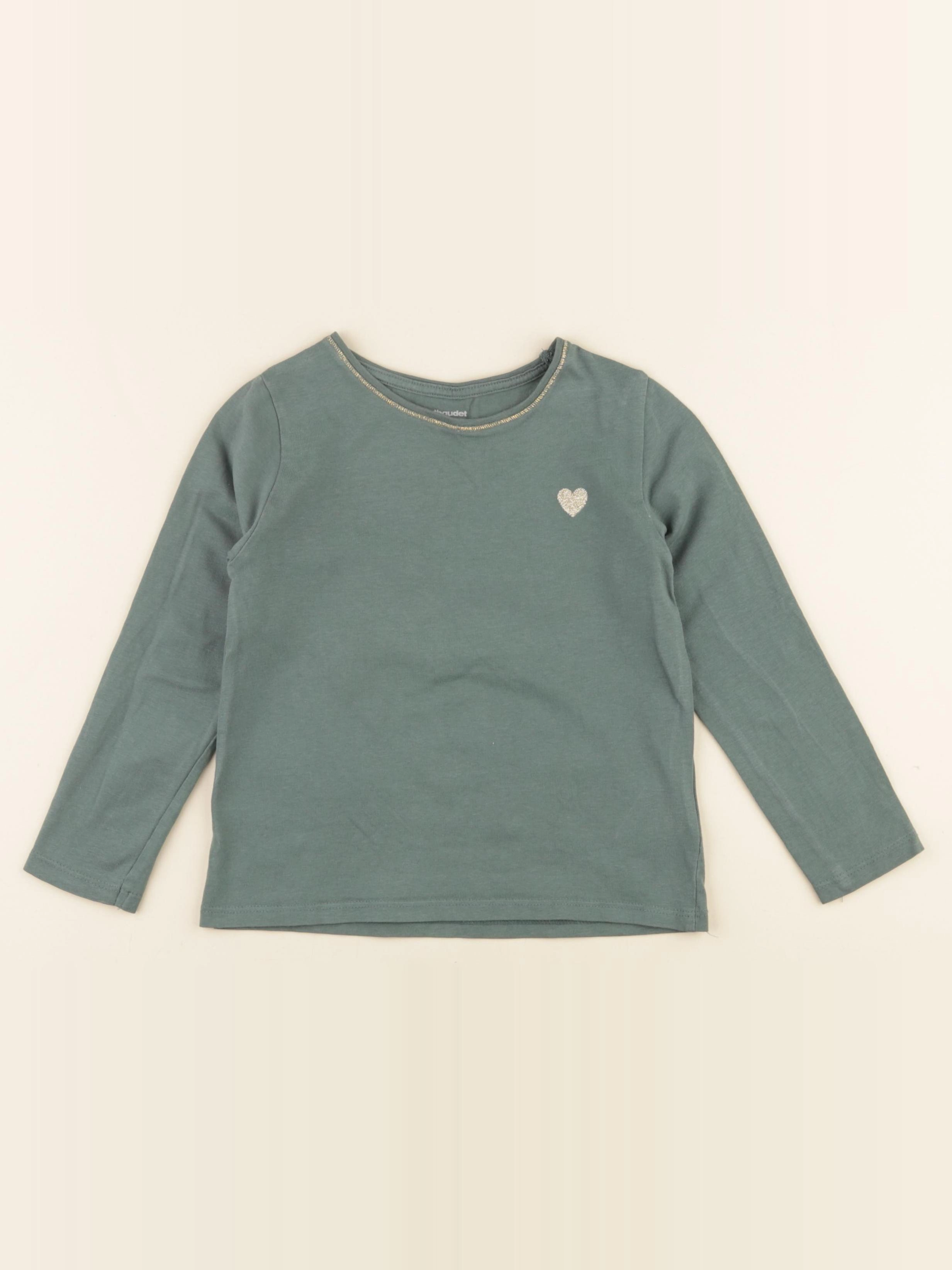 Vertbaudet - tee-shirt vert - 5 ans