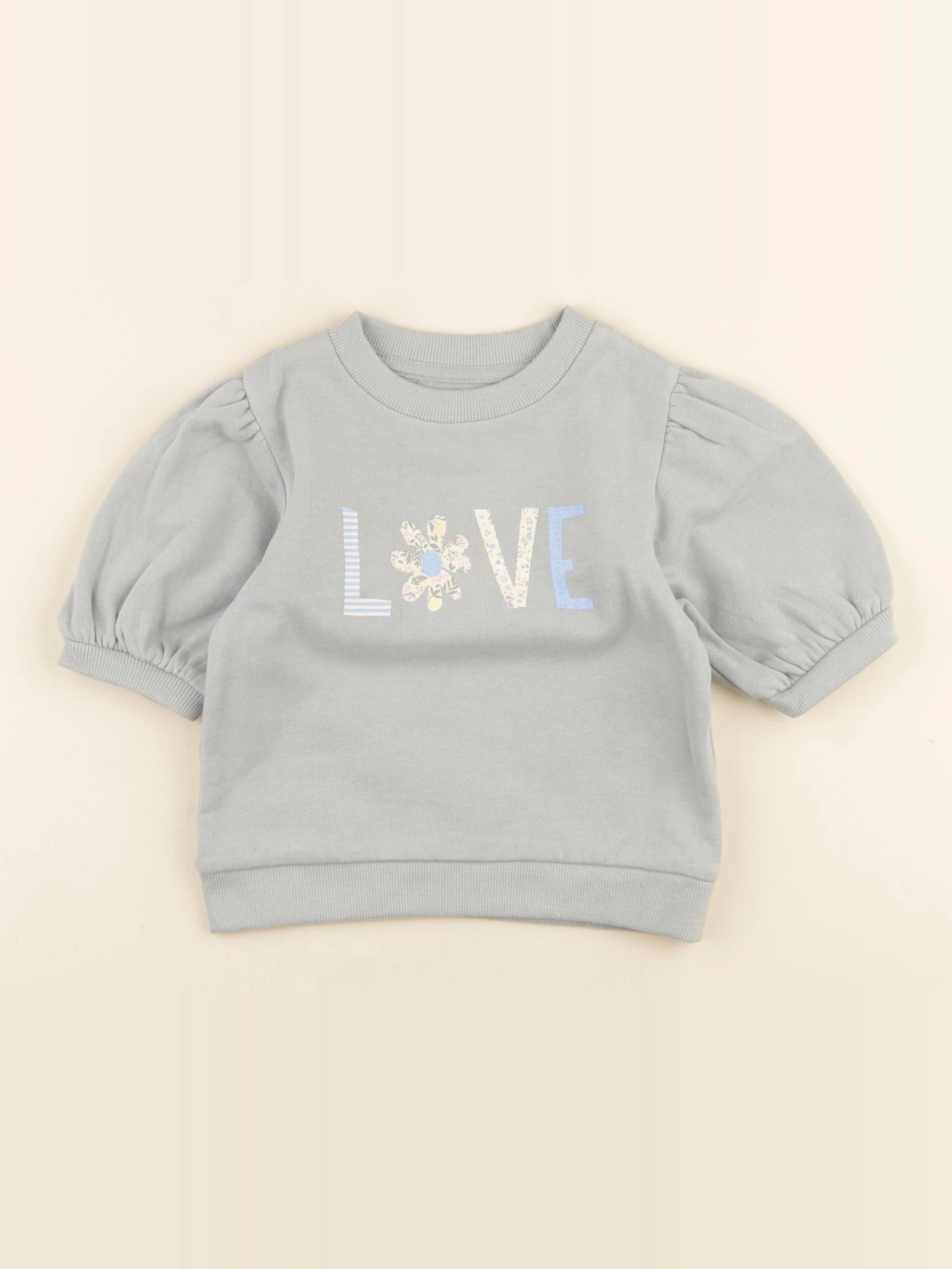 Vertbaudet - sweat vert - 3 ans