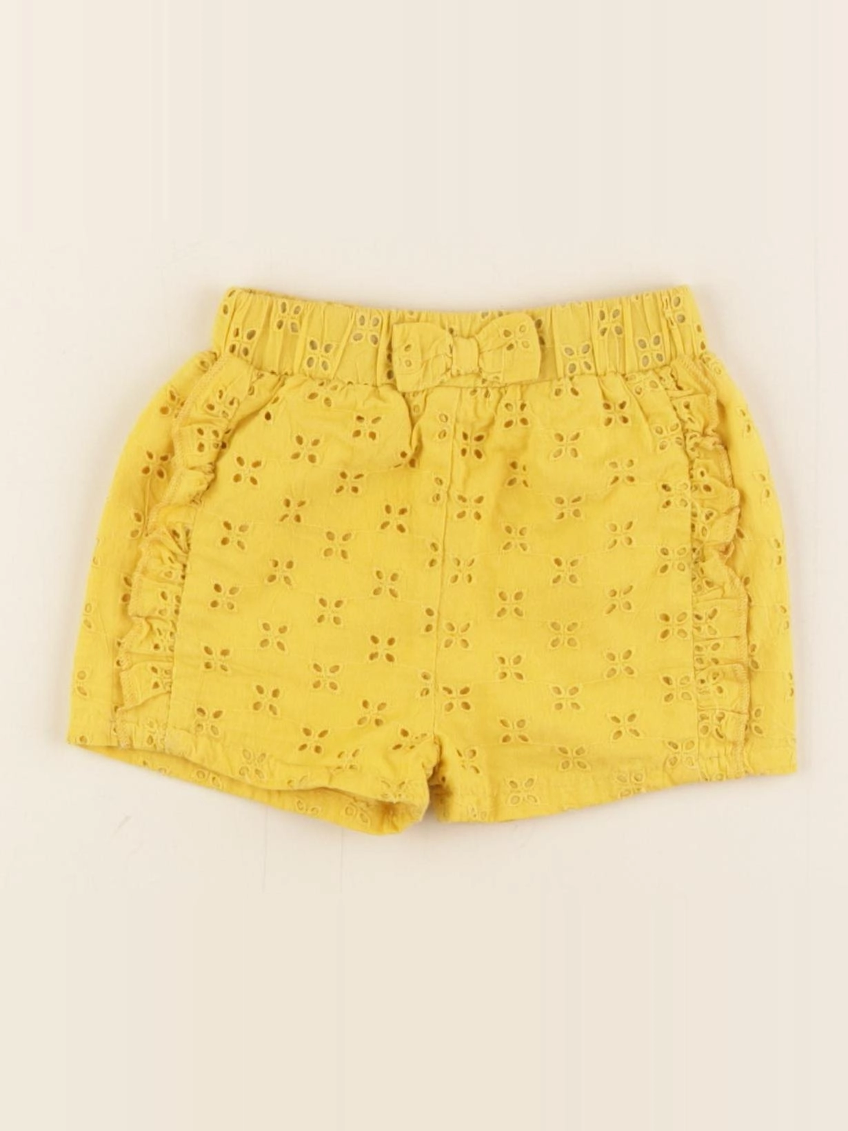 Vertbaudet - short jaune - 9 mois