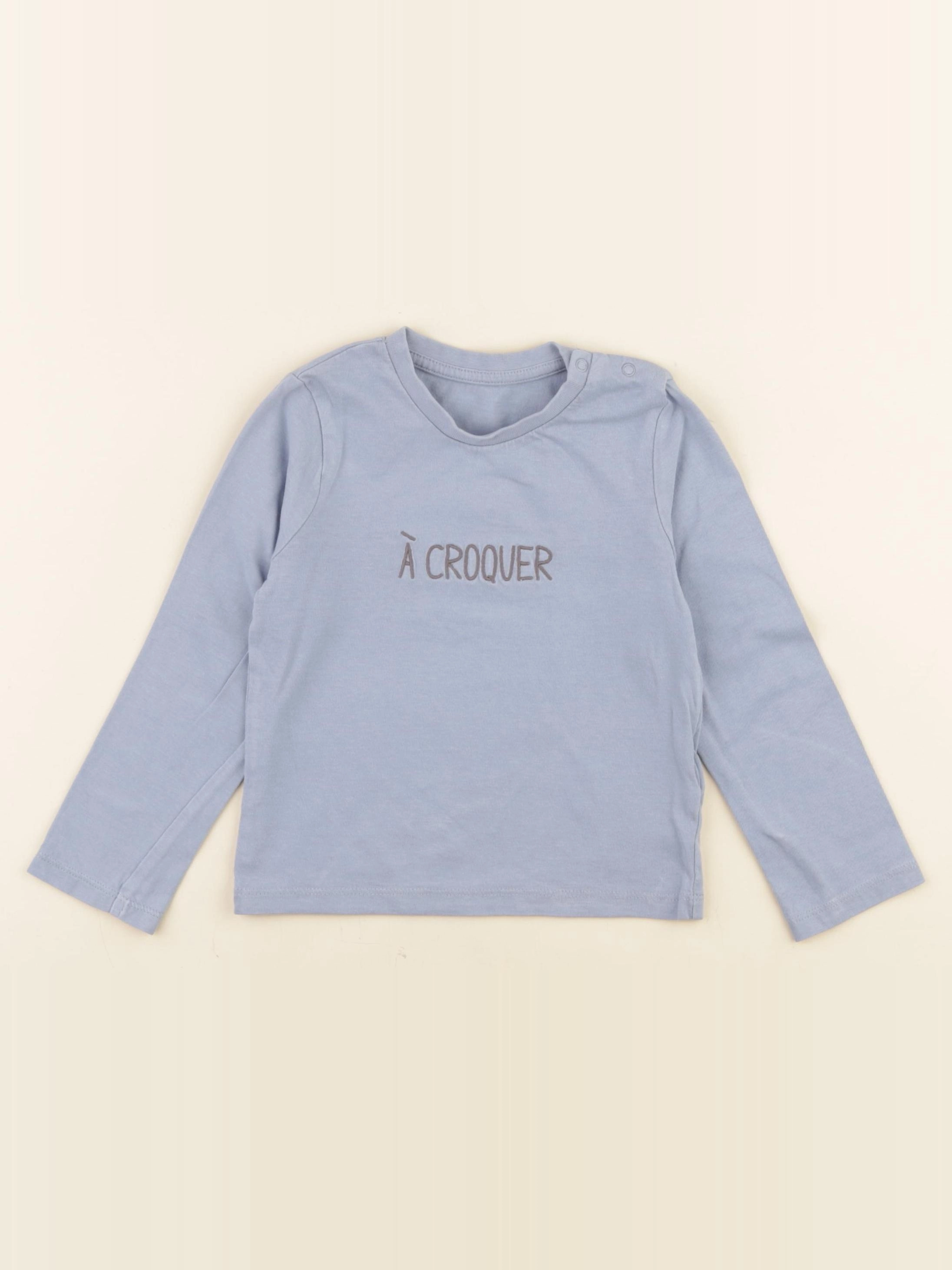 Vertbaudet - tee-shirt bleu - 3 ans