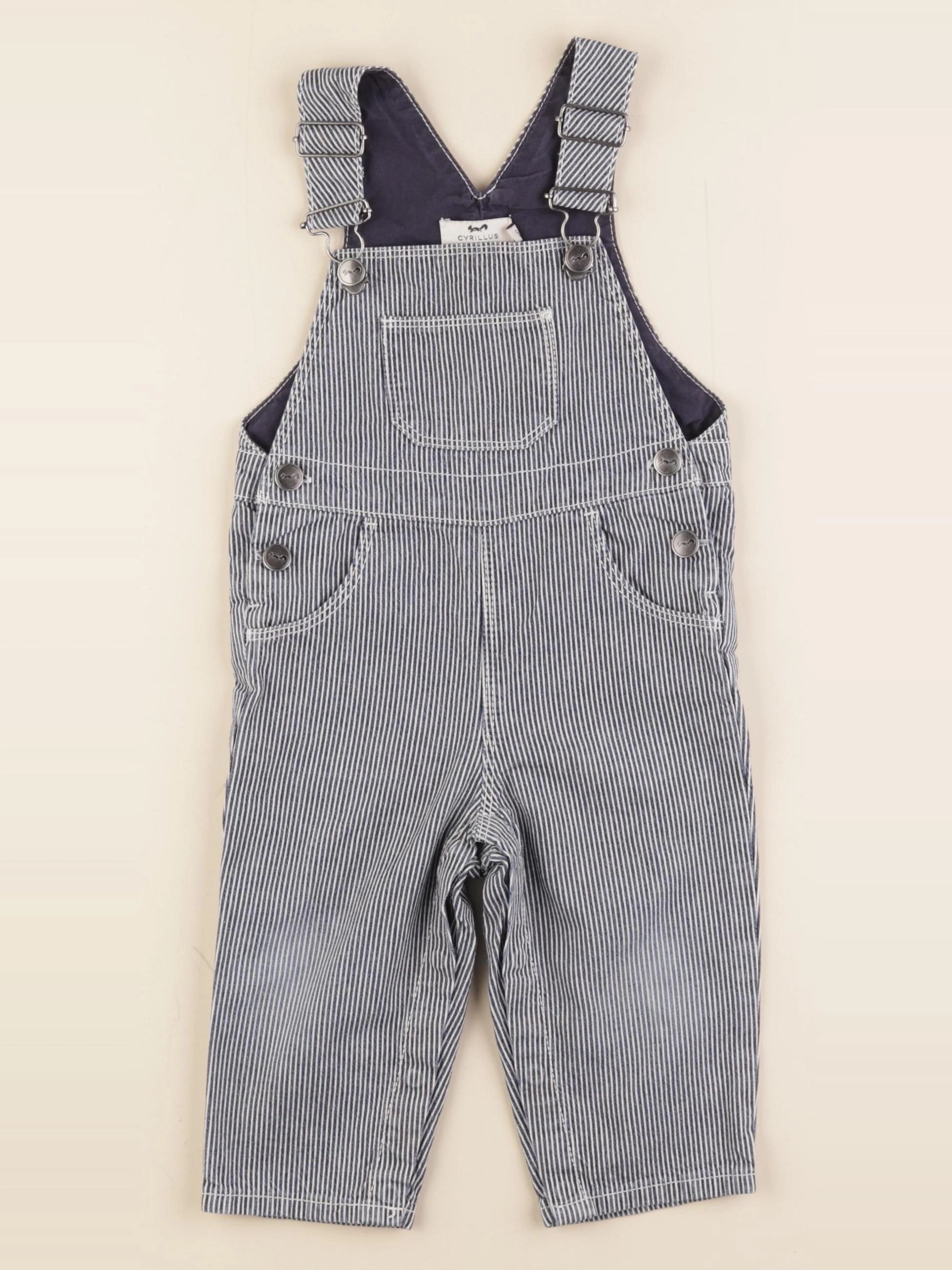 Cyrillus - salopette bleu - 12 mois