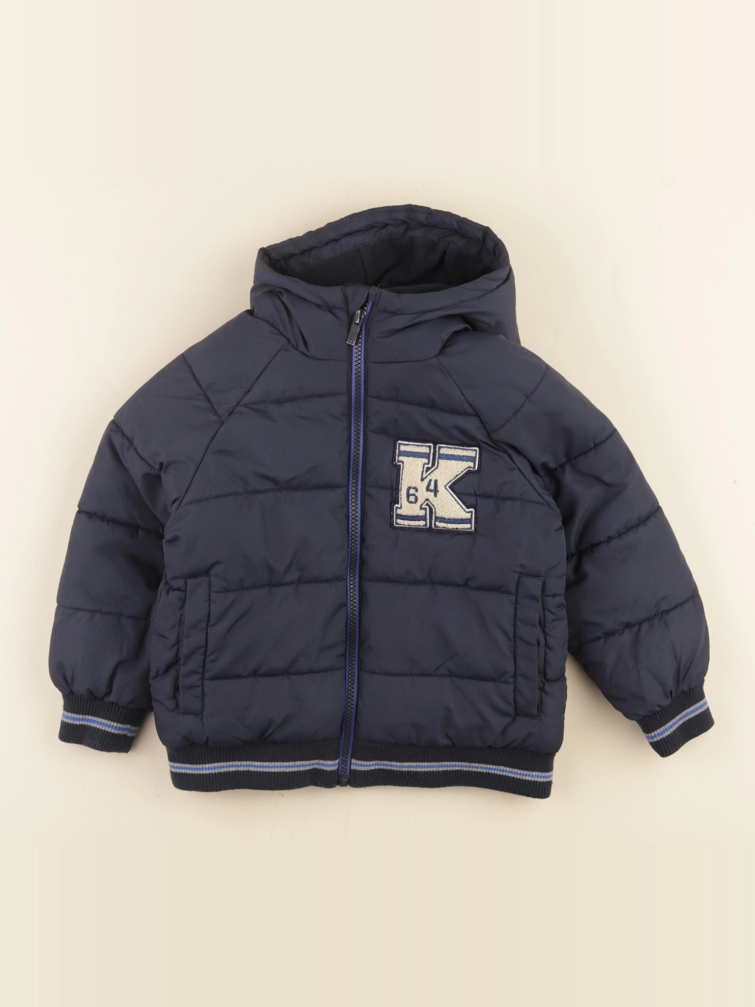 Vertbaudet - doudoune bleu - 4 ans