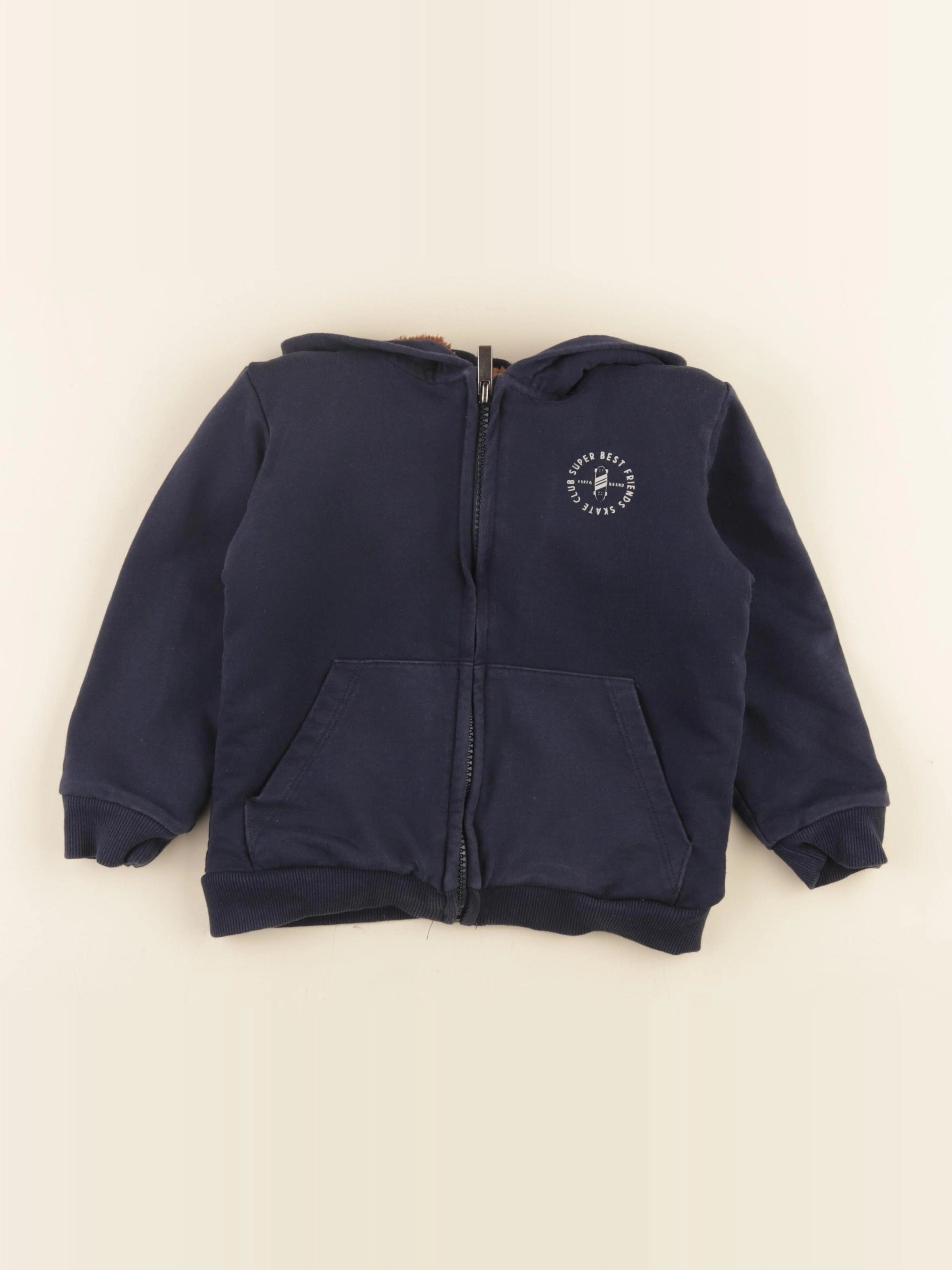 Vertbaudet - sweat bleu - 4 ans