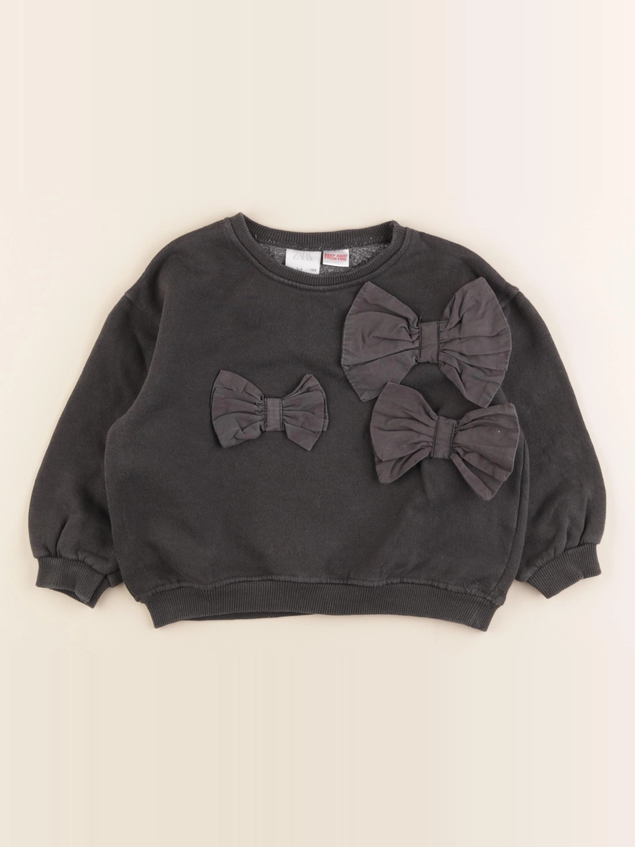 Zara - sweat gris - 3/4 ans