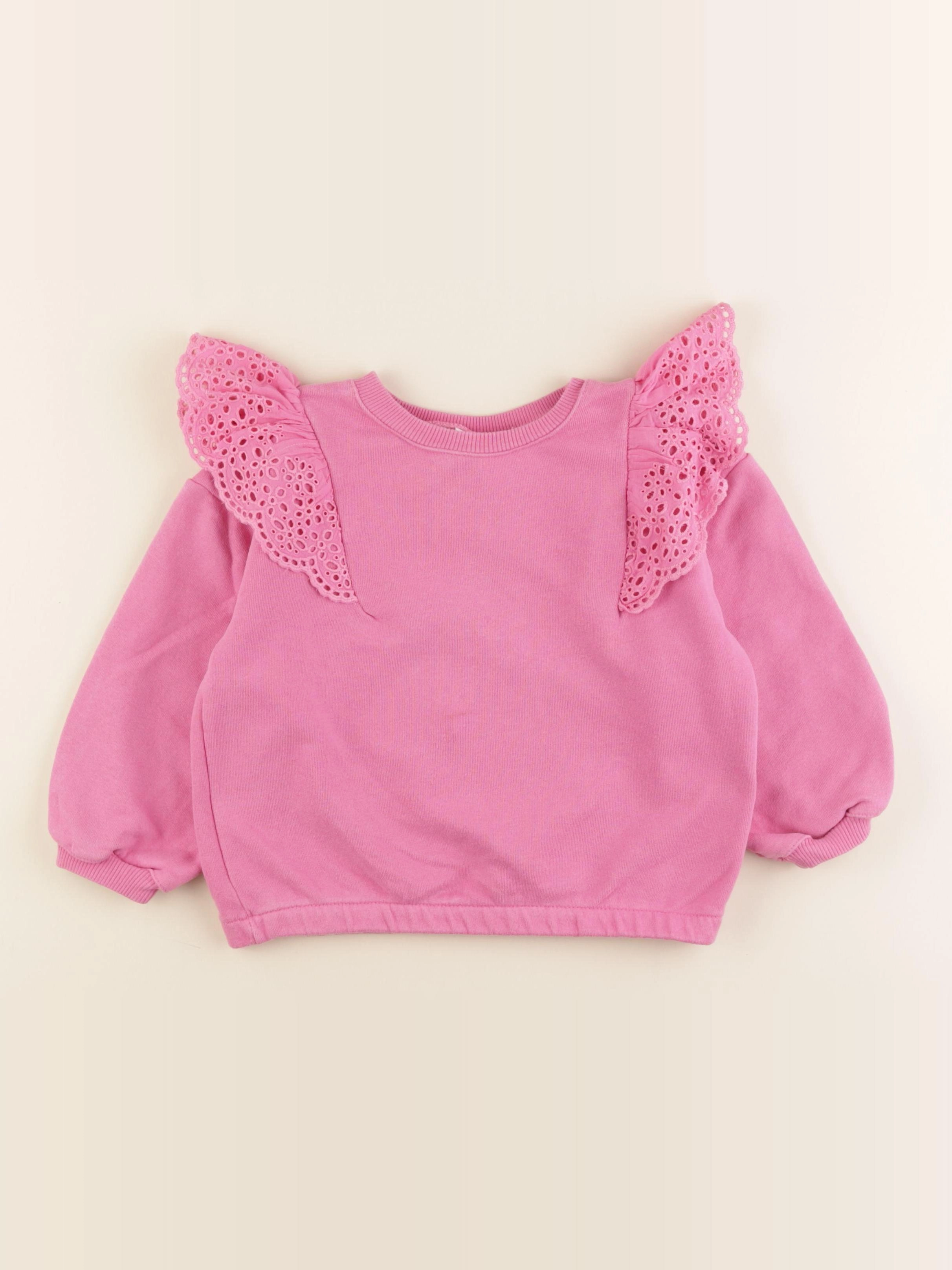 Zara - sweat rose - 4/5 ans