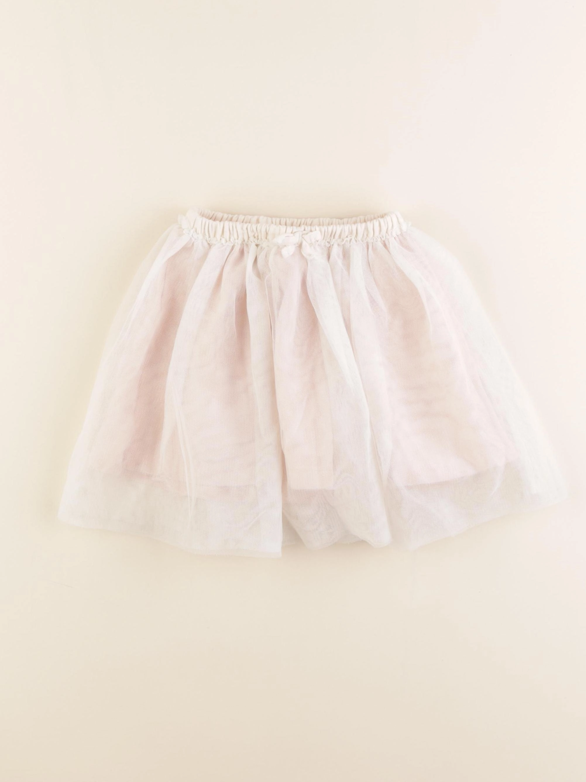 Zara - jupe blanc, rose - 3/4 ans